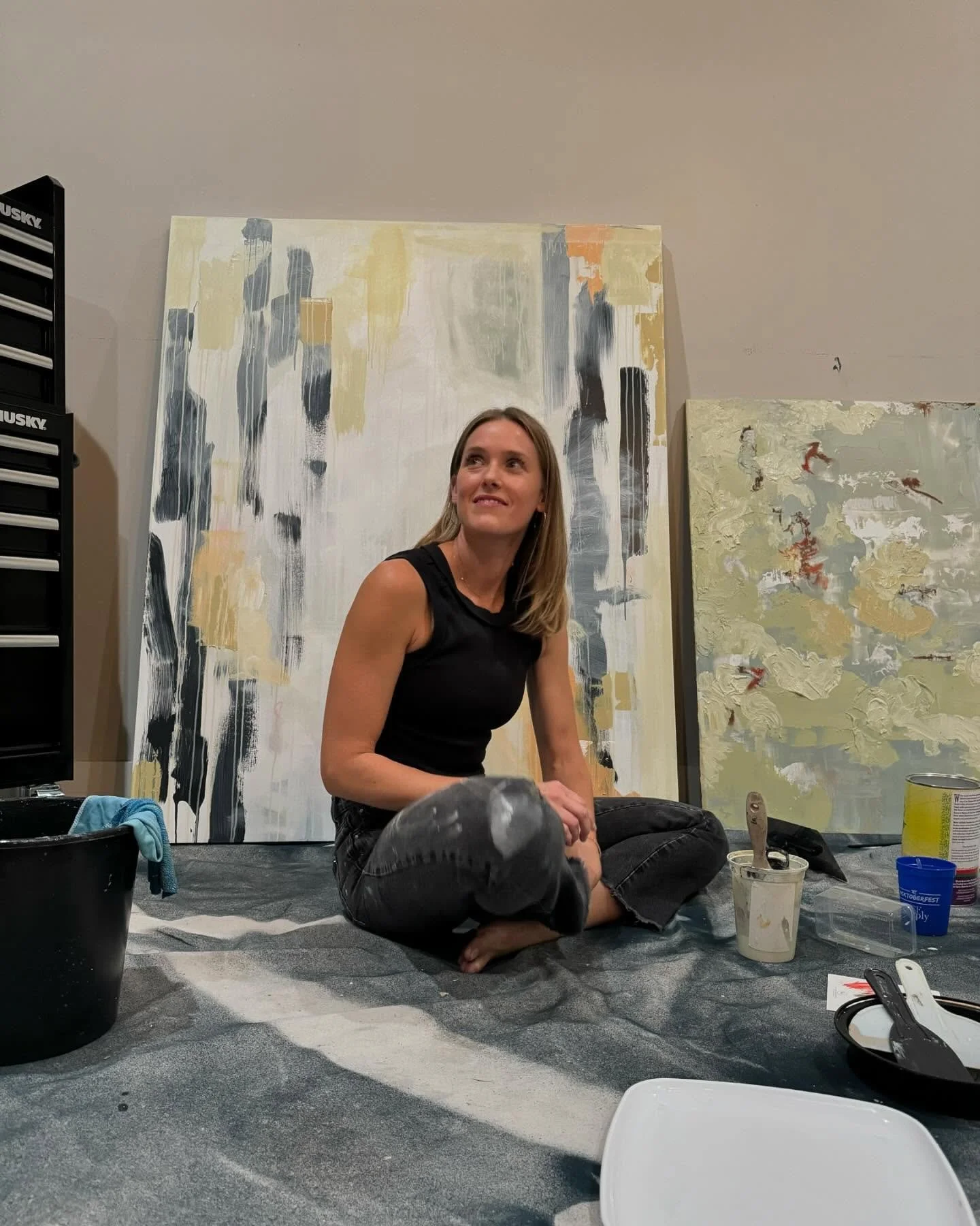 Last night&rsquo;s live painting session at Texas Counter Fitters&rsquo;s Rocktoberfest afforded me a unique opportunity to work while chatting with interested onlookers.

I met lots of wonderful people and great organizations, and started on two new