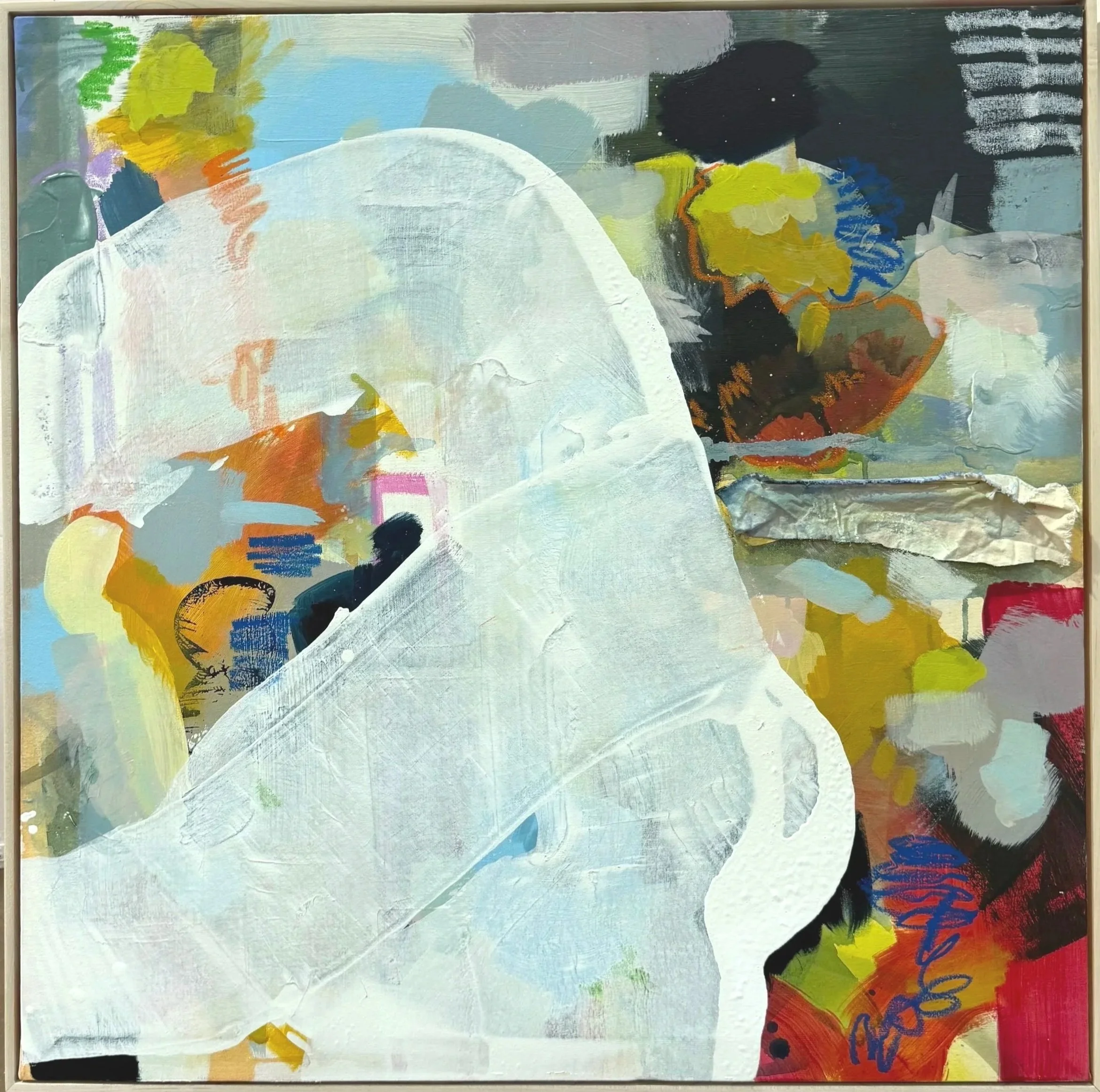 abstract art - we can do anything we like - 36 x 36 in.