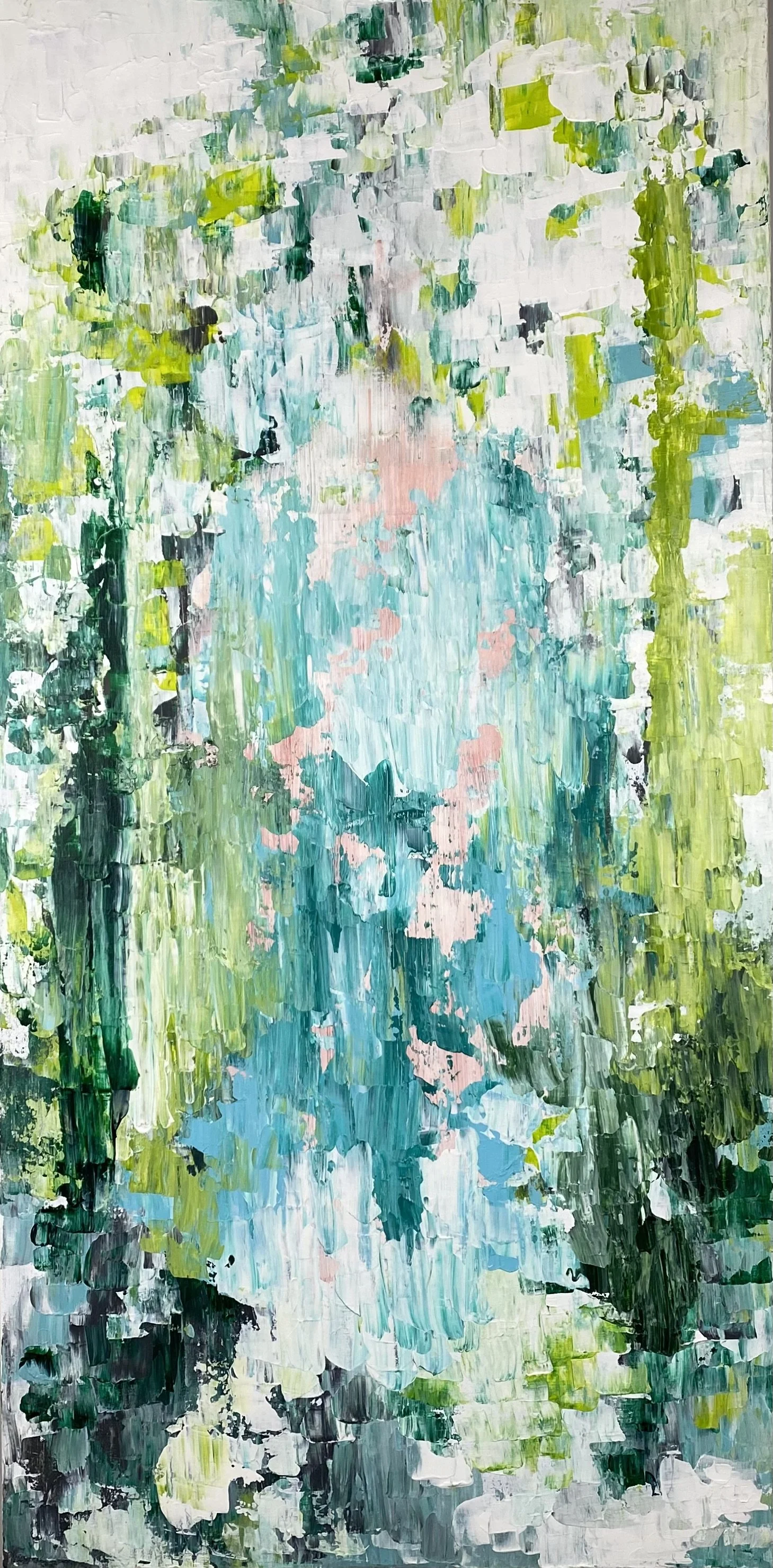 AVAILABLE "Koi" - 24x48 in - Acrylic on canvas, 2022