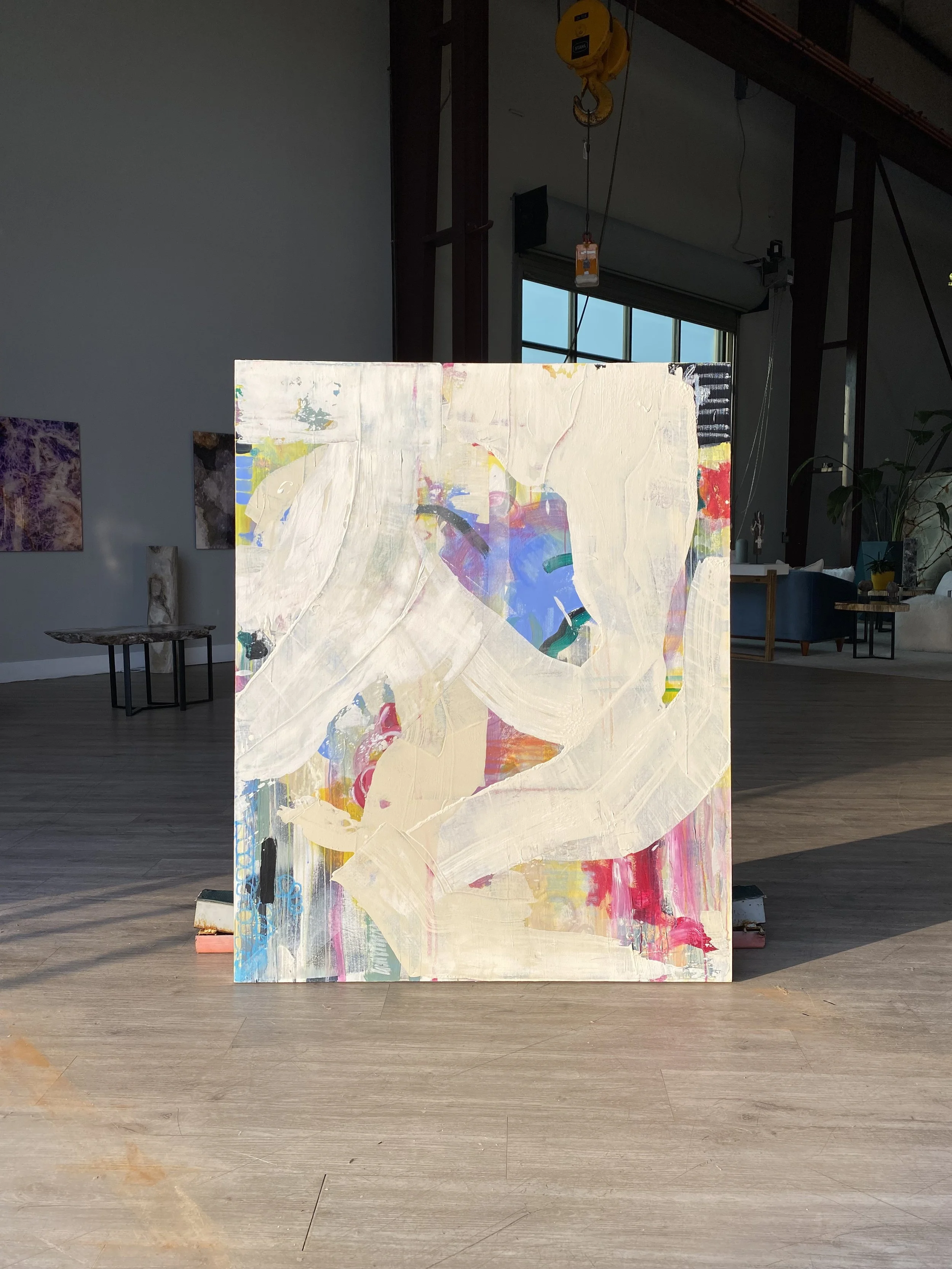 abstract art - unscripted - 60 x 48 in.