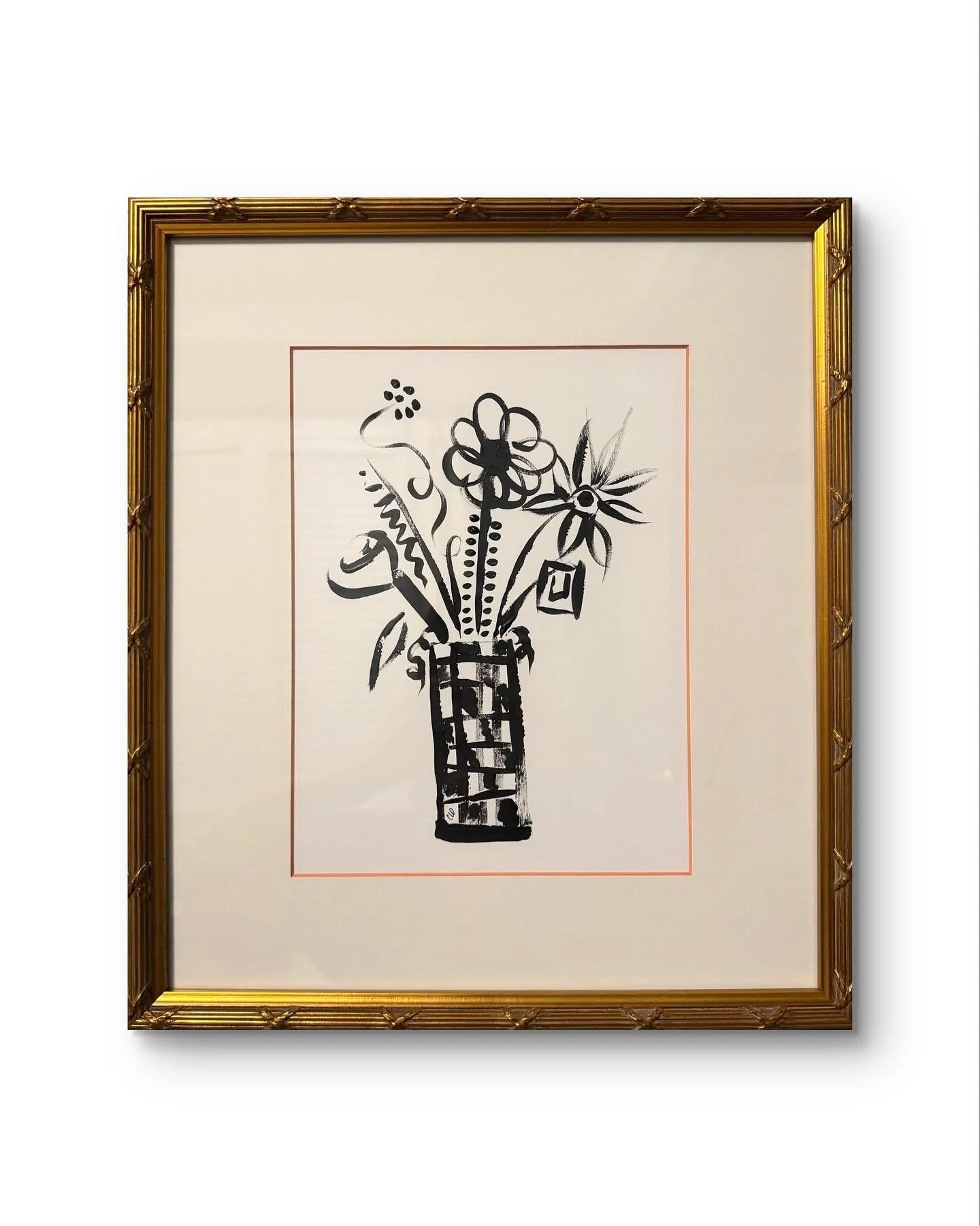 14x16 w/Frame | Acrylic 
Vintage frame with custom mat