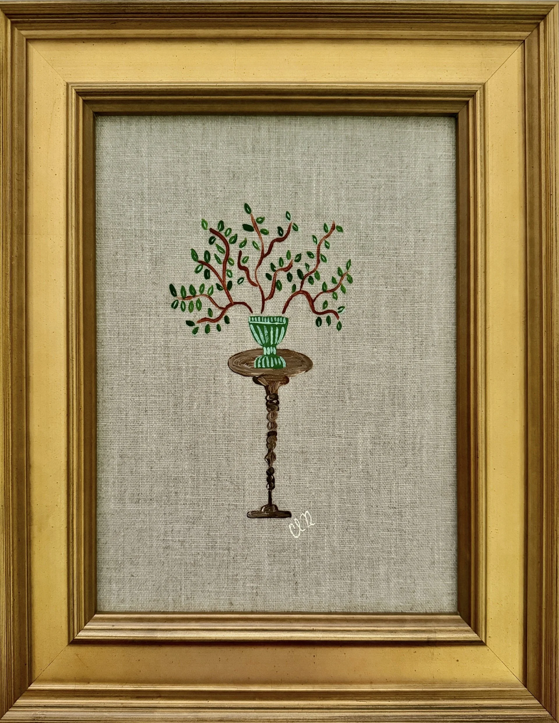Pedestal Plant No.11_8x10_Acrylic on Linen Panel_$305.JPEG
