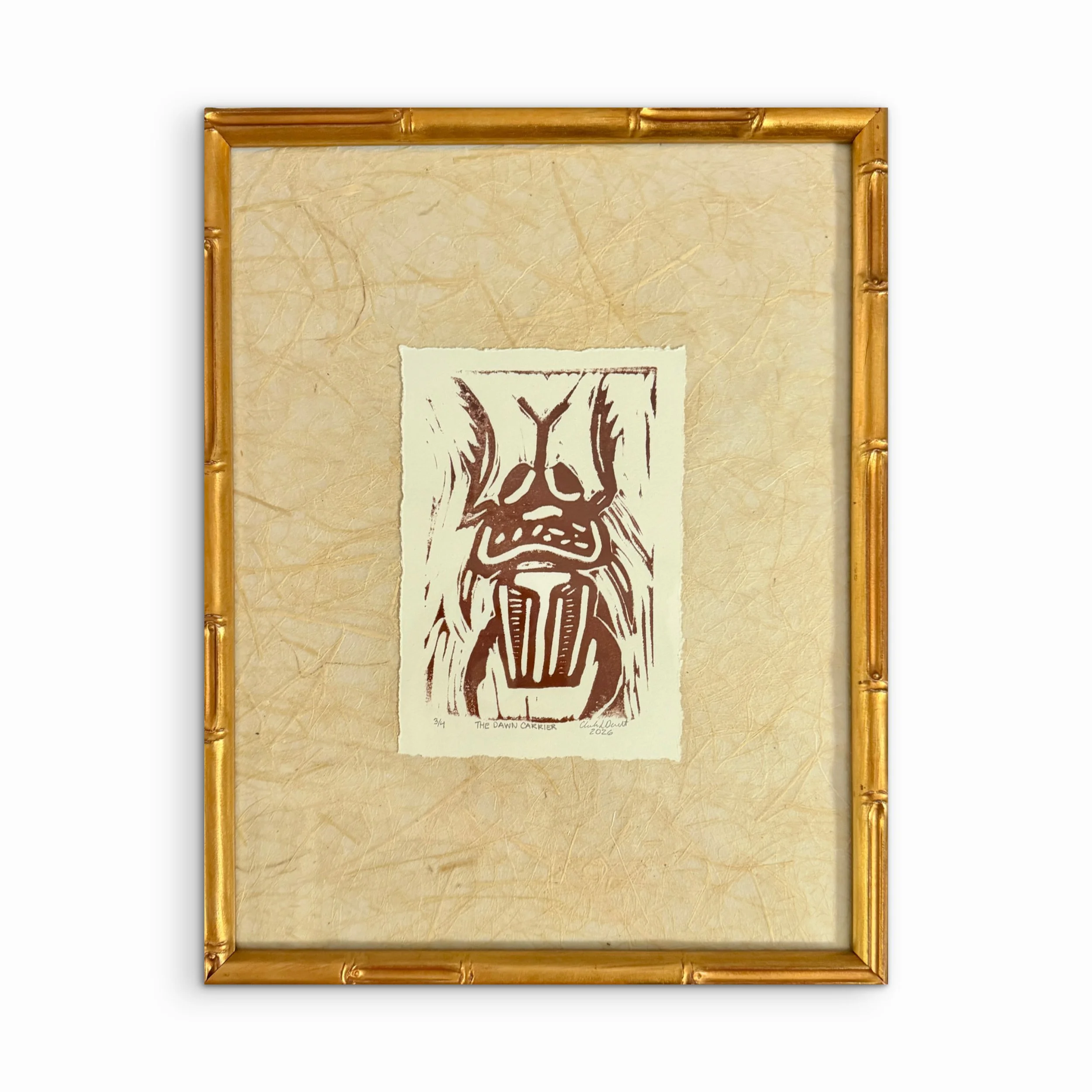 12x15 The Dawn Carrier Block Print 3/4