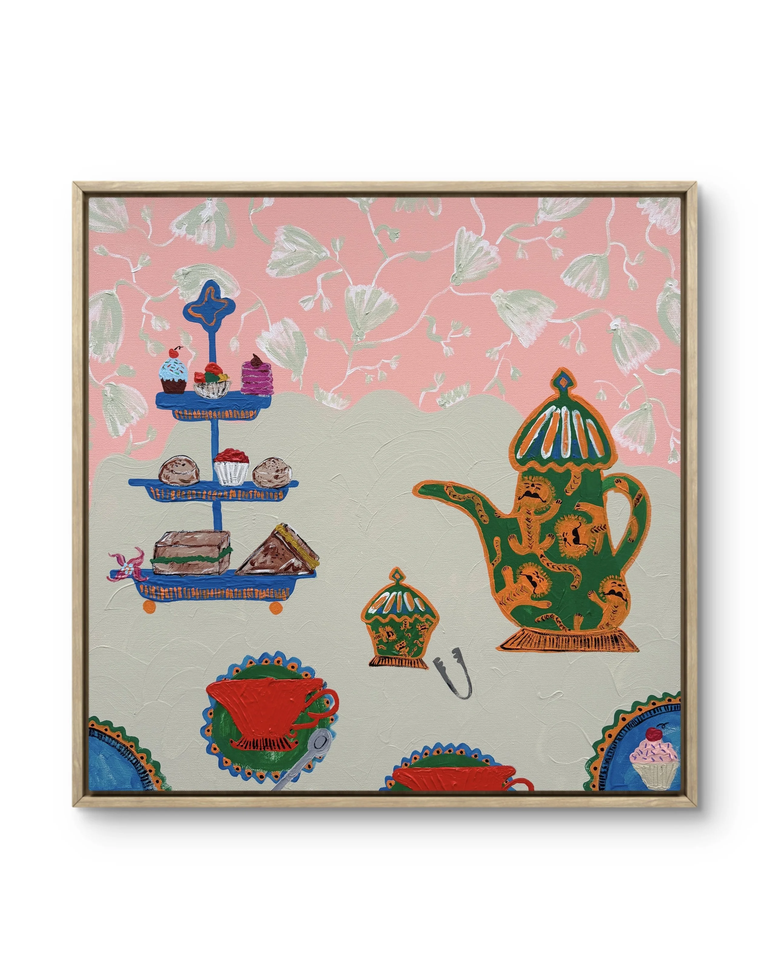 24x24 Tea with the Cool Cats