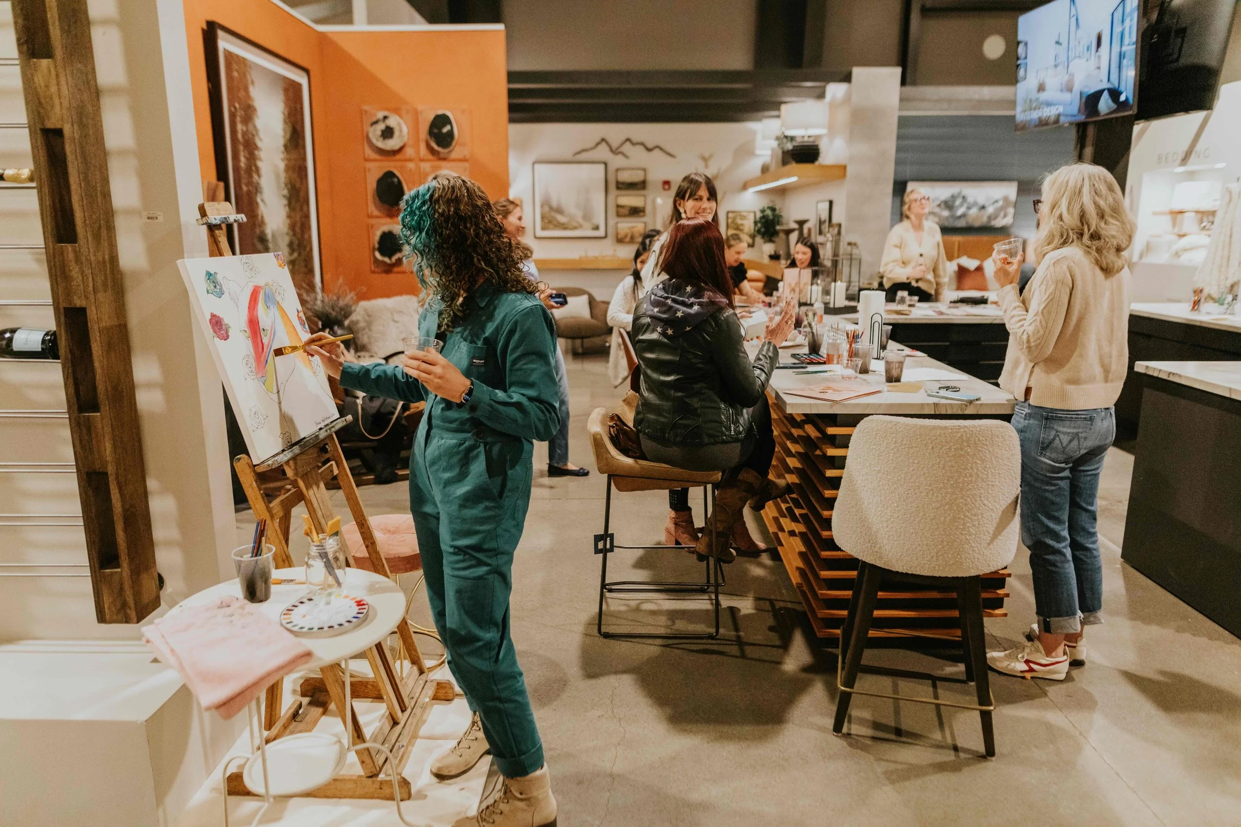 spring creative happy hour