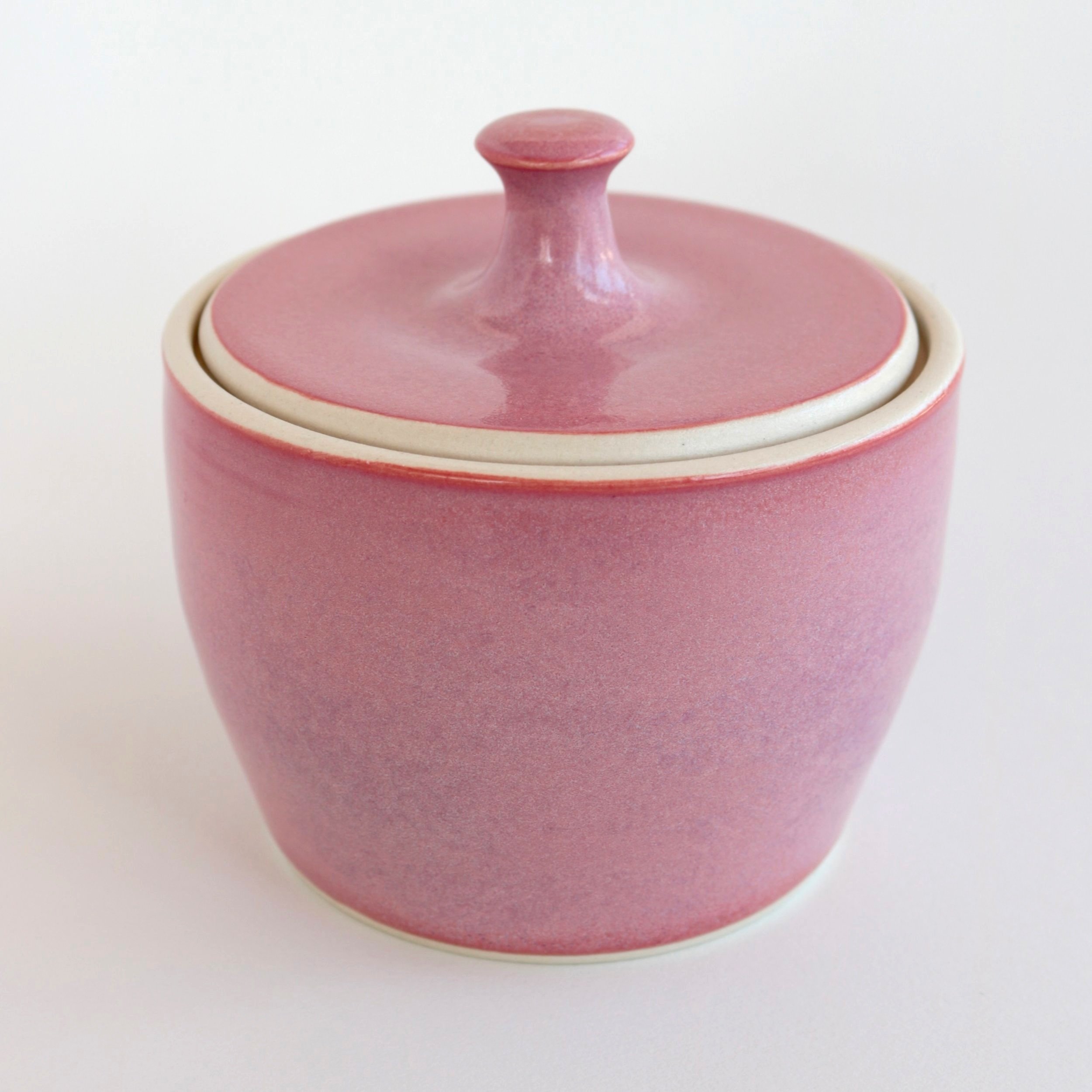 Pink Lidded Jar