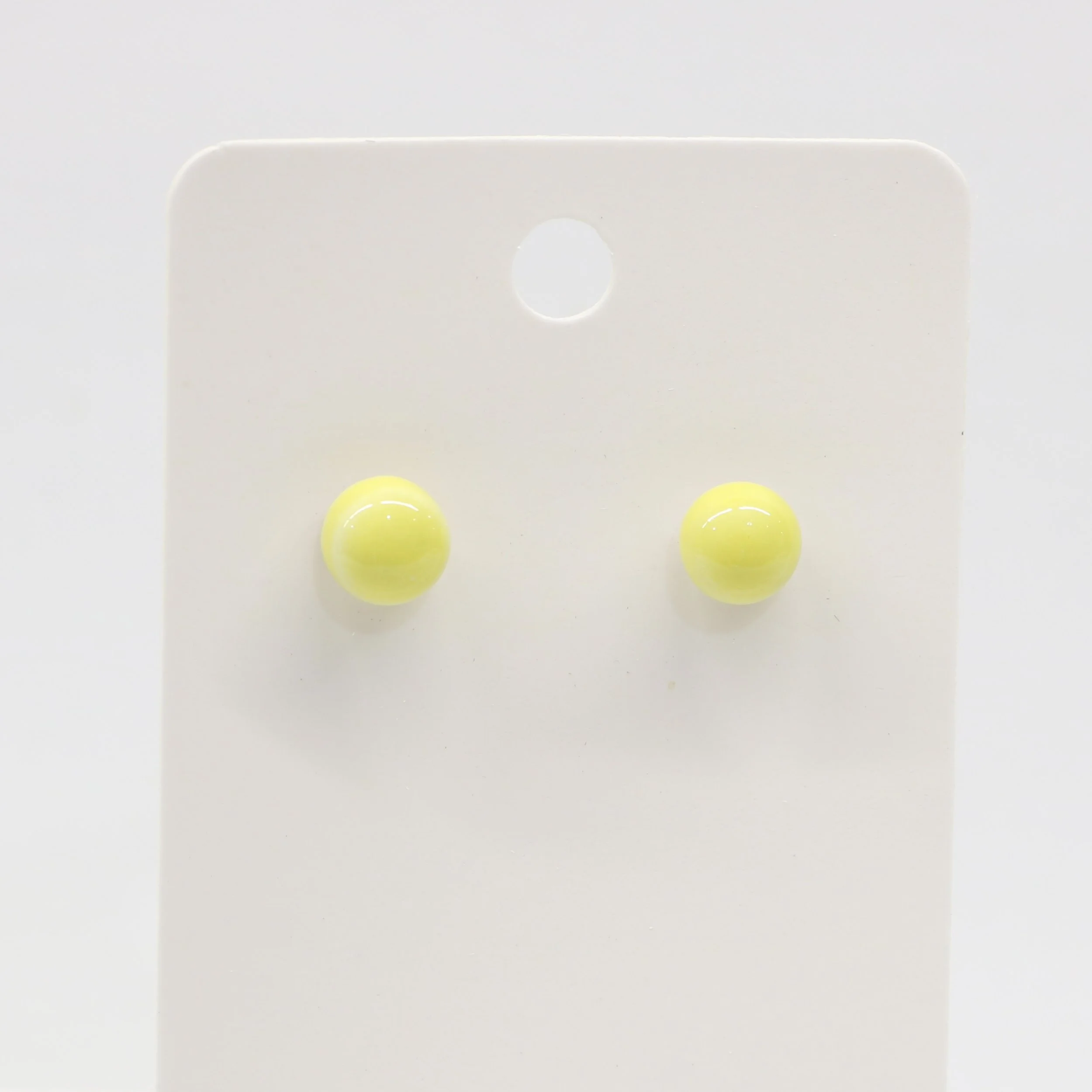 Yellow Stud Earrings
