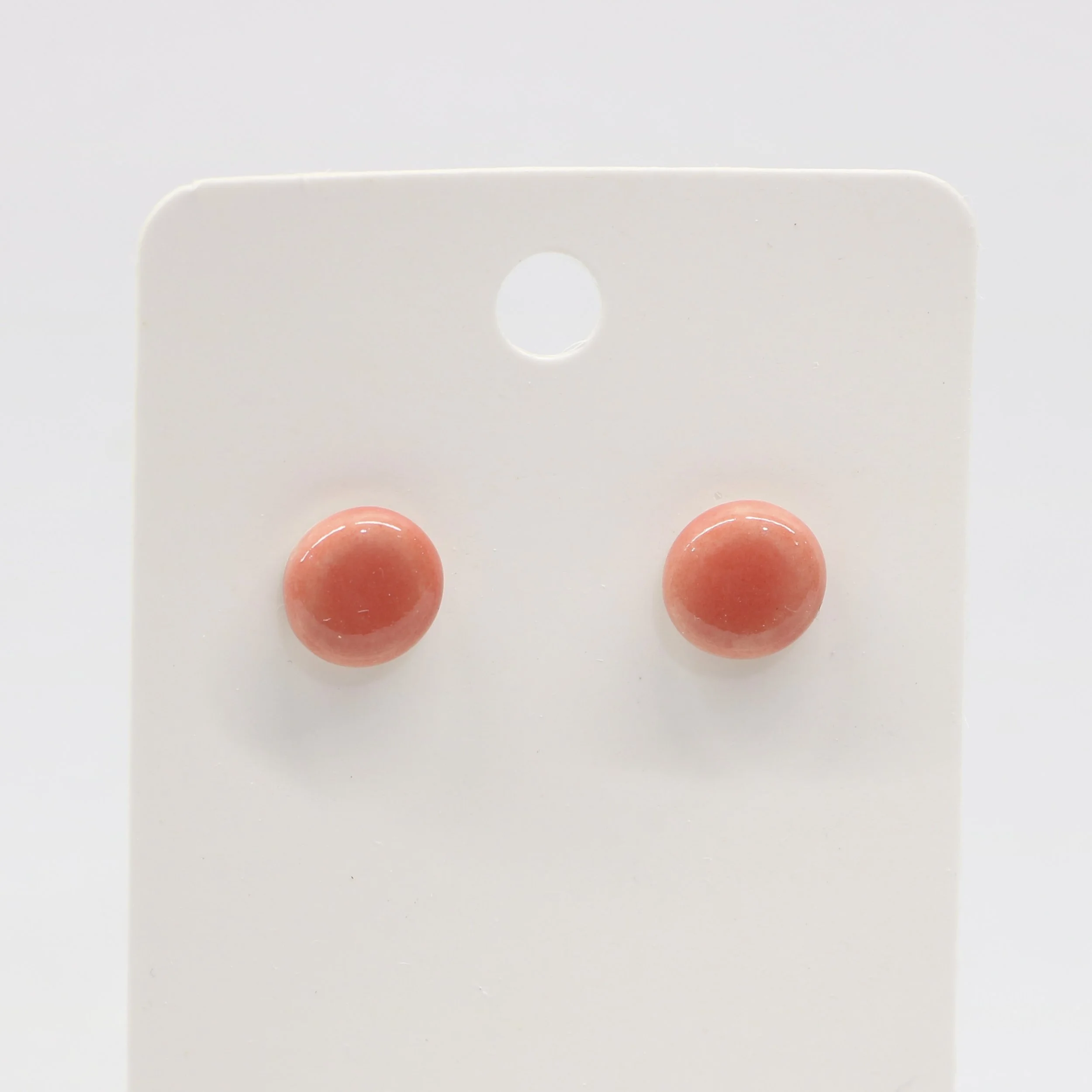 Coral Stud Earrings