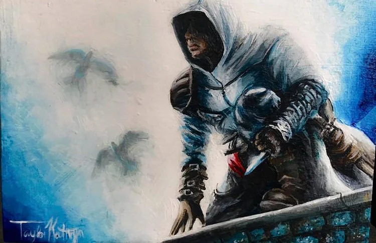6x8 - Acrylic on Canvas
Altair from Assassins Creed