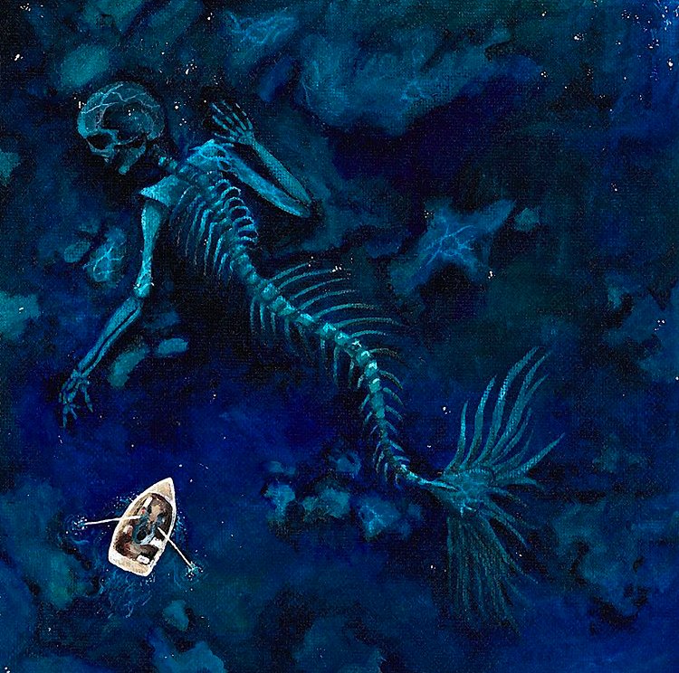 8x8 - Acrylic on Canvas 2020
My recreation/take of Stefan Koidl's "Dragon Bones" for a High School project.