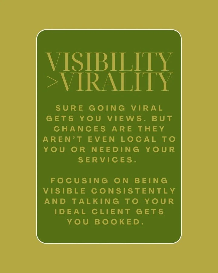 Hot take, but I&rsquo;ve seen this happen way too often:

Someone posts a funny behind-the-scenes clip. It blows up.
Thousands of views. A bunch of random comments.
Zero bookings.

Because the people it reached?
Weren&rsquo;t local.
Weren&rsquo;t loo