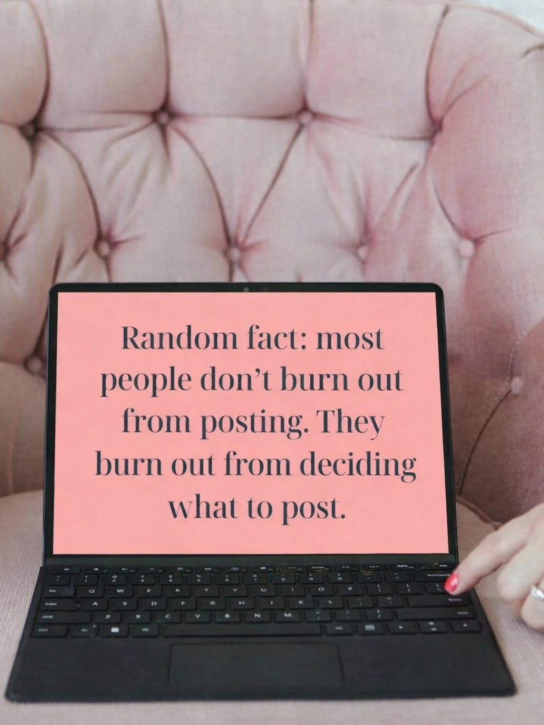 It&rsquo;s not the posting.
It&rsquo;s the constant &ldquo;what do I even say?&rdquo;

A few things that make it easier:
Clear brand content pillars so you always know what you can talk about.
Sharing real work instead of made-up content ideas.
And g