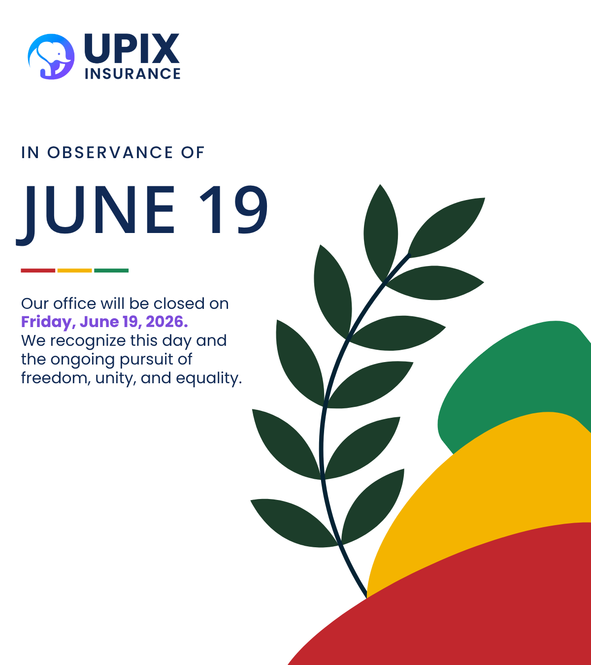 Office Closure Notice: Juneteenth