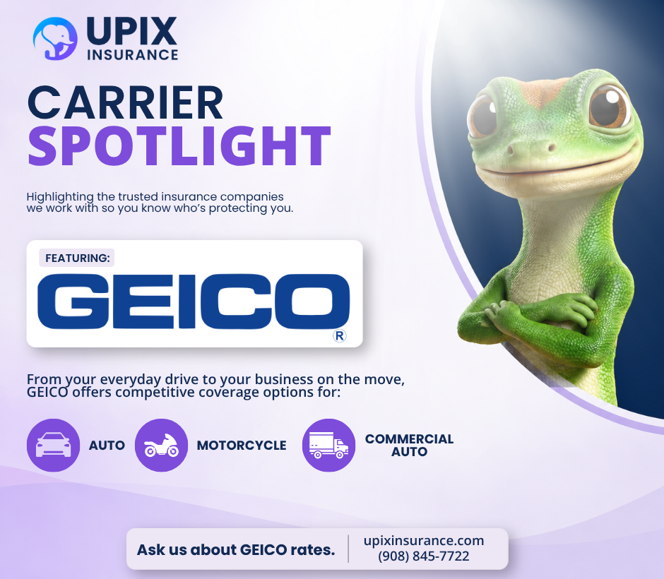 Carrier Spotlight: GEICO — Auto, Motorcycle &amp; Commercial Insurance Available Through UPIX