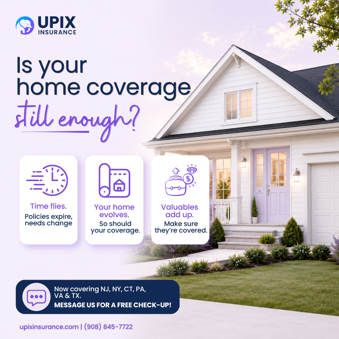 Myth vs reality graphic on homeowners insurance sublimits for valuables, UPIX Insurance branding