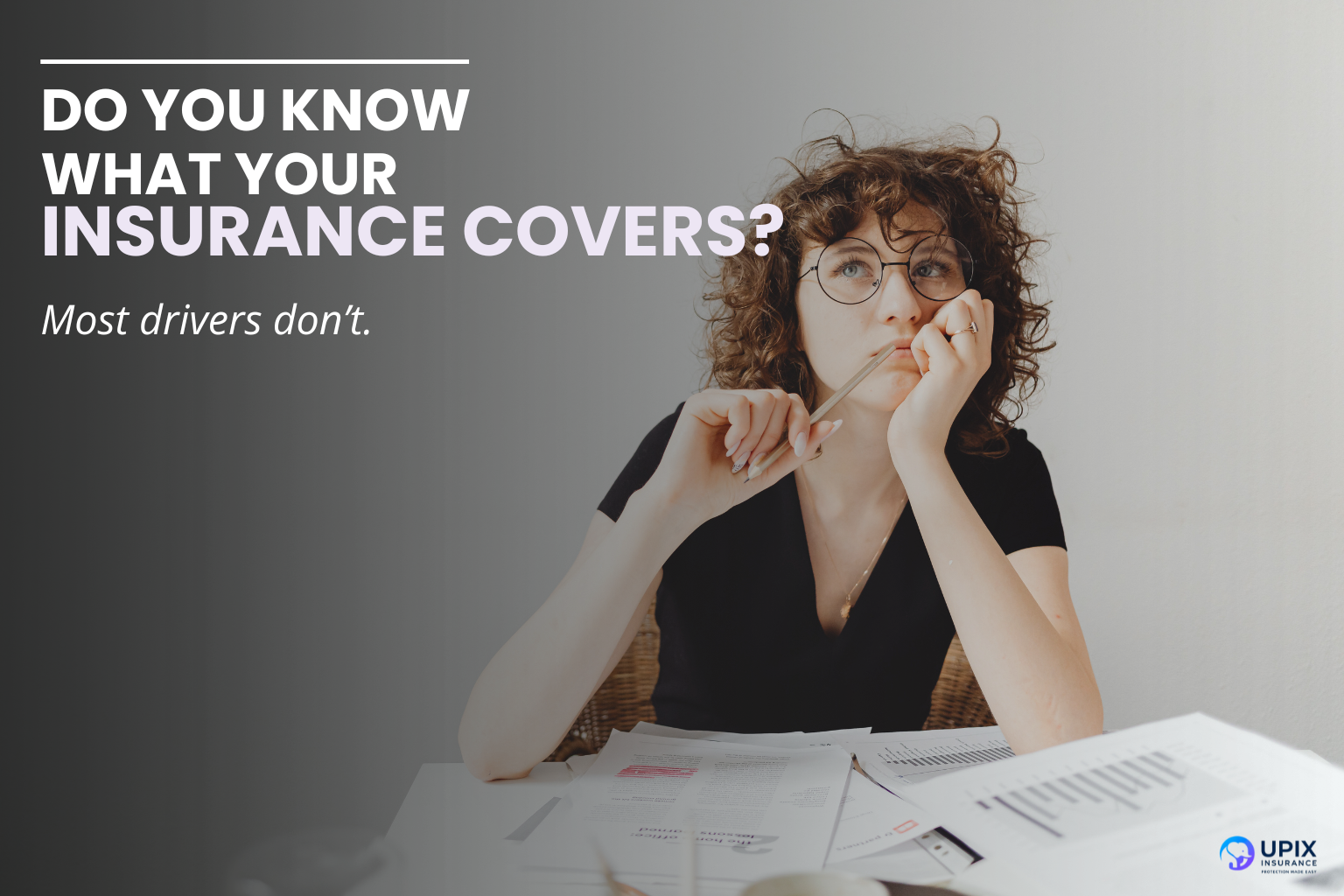 Person reviewing insurance documents looking unsure about coverage in New Jersey