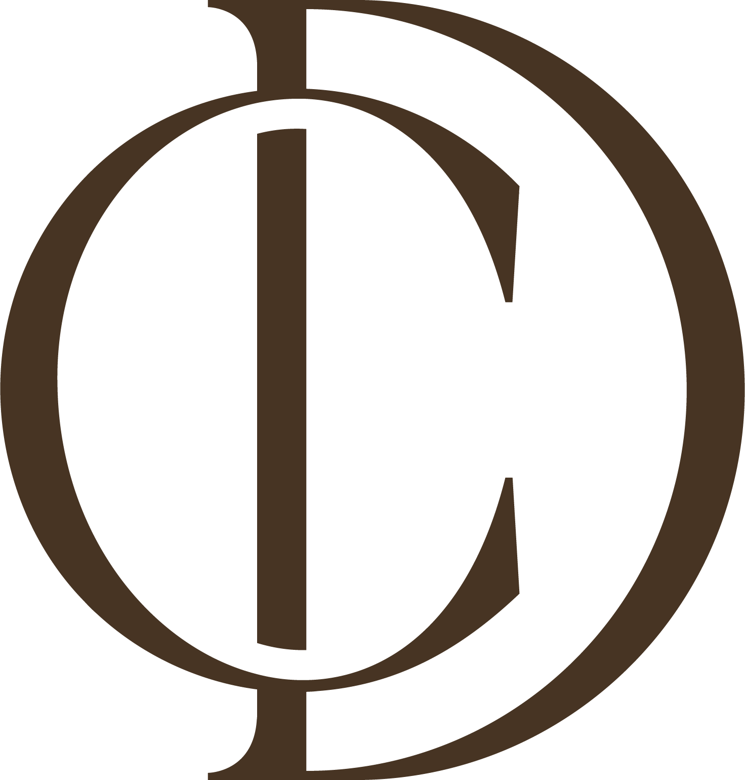 Logomark of Crisp Designs Tasmania. 'CD'