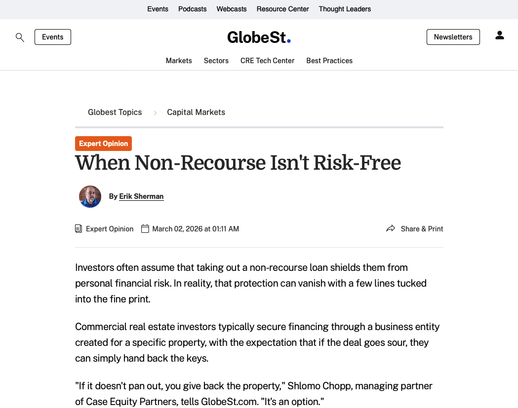 When Non-Recourse Isn’t Risk-Free 