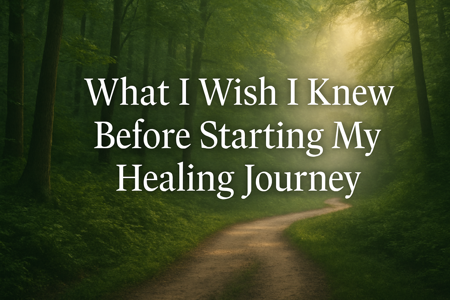 What I Wish I Knew Before Starting My Healing Journey