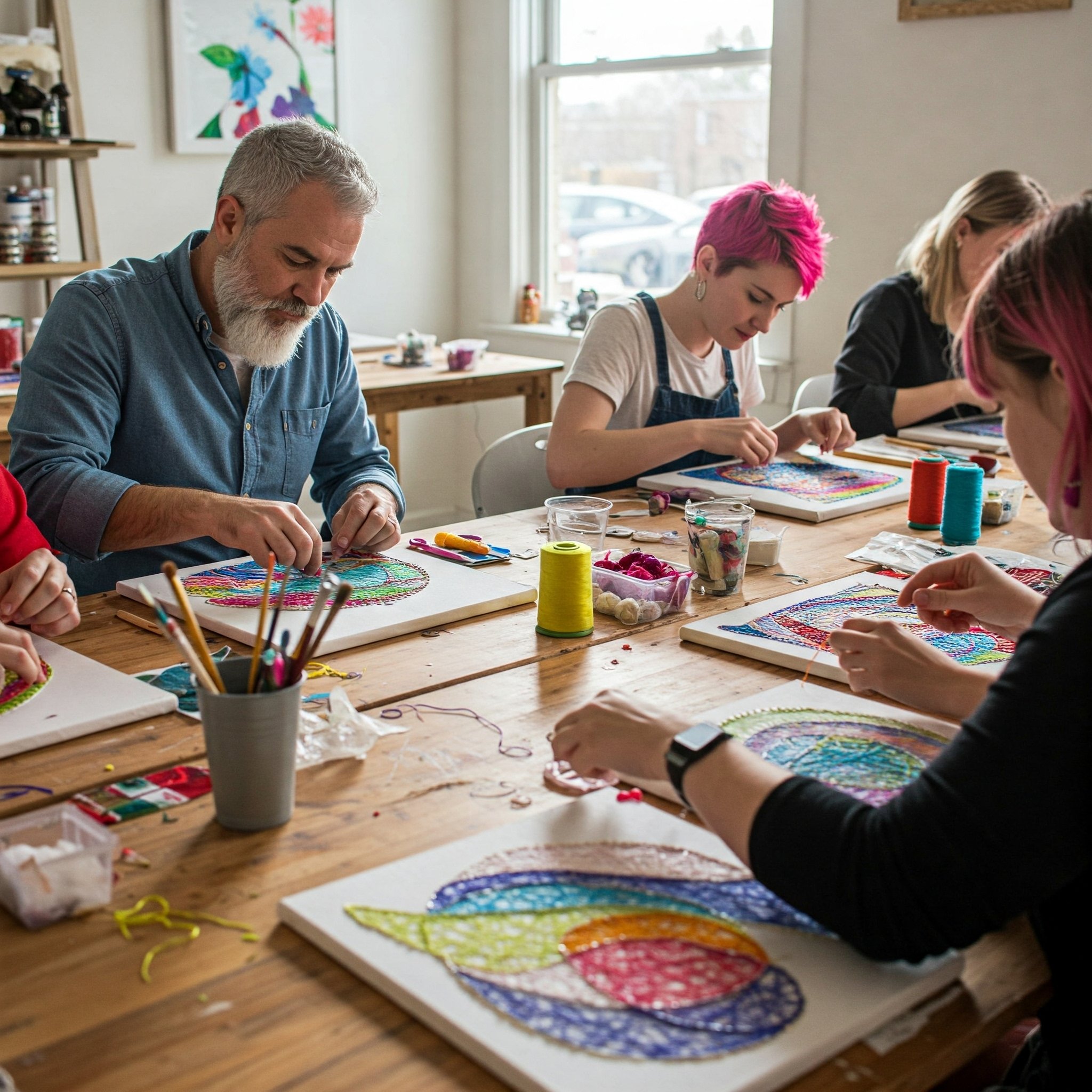Painting w/Thread - Embroidery Workshop w/Julie Mize