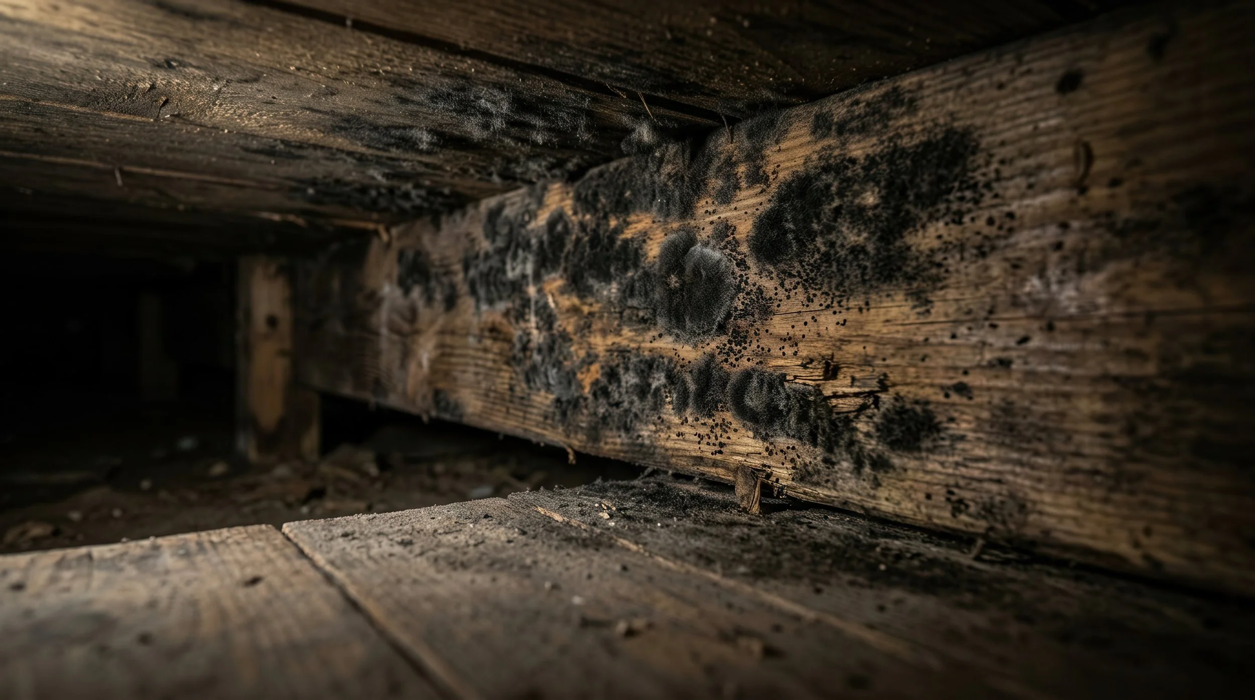 Possible mold observed during a residential mold inspection