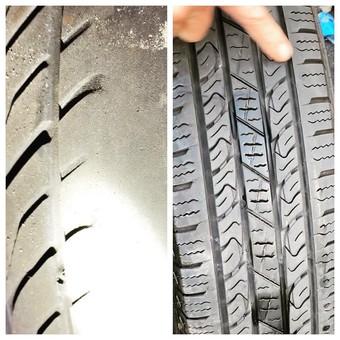 Bald Tires vs. New Tires
🚘
The primary function of tire tread is to divert water from under the tire, improving the traction on wet roads.
🚘
As the tread wears down, it becomes smooth and there is a higher risk of hydroplaning.
🚘
Have you checked 