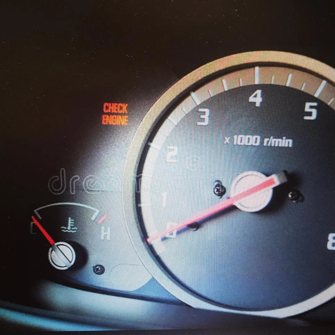 Check Engine light: ⚡️
When the check engine light comes on, it means that there is something wrong with the electrical/ emissions system. -It is important to bring your car  into a repair shop so a technician can do a full diagnosis on the vehicle. 