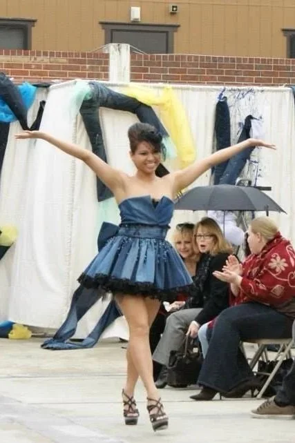 Selected design from Oui's Upcycled Denim Collection - 2010