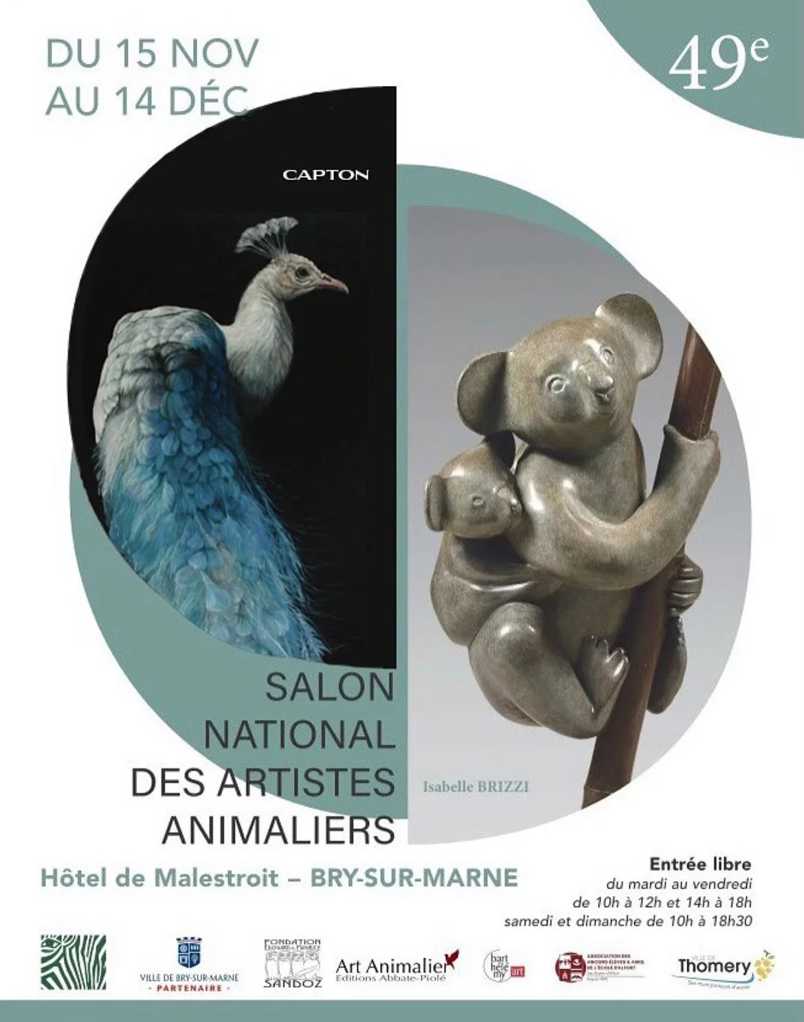 Le Salon National des Artistes Animaliers &agrave; Bry sur Marne, commence jeudi de cette semaine et j&rsquo;ai le grand plaisir d&rsquo;y pr&eacute;senter &laquo; Am&eacute;thyste &raquo;une huile sur toile 116x89