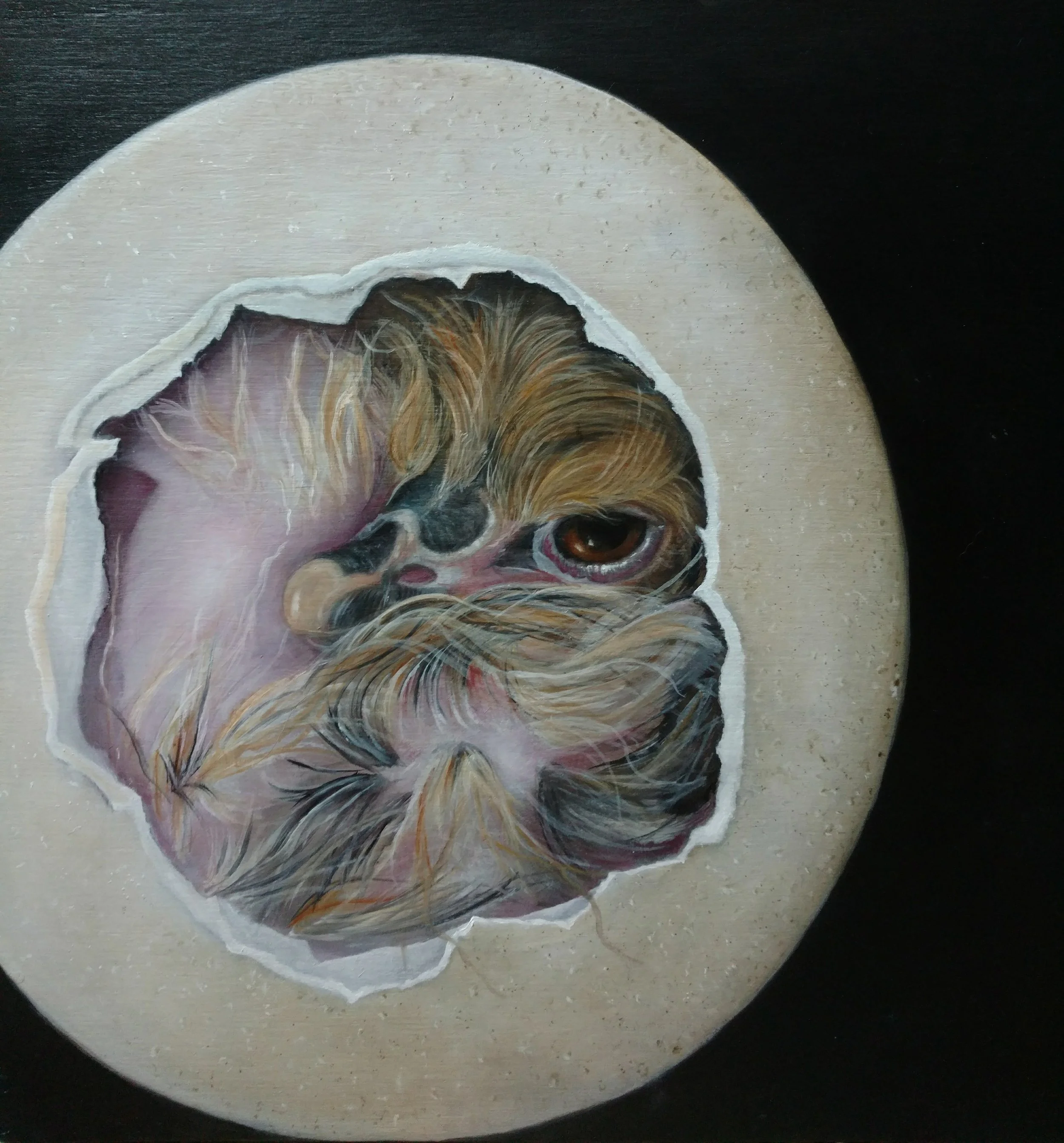 "Déconfinement" huile sur toile