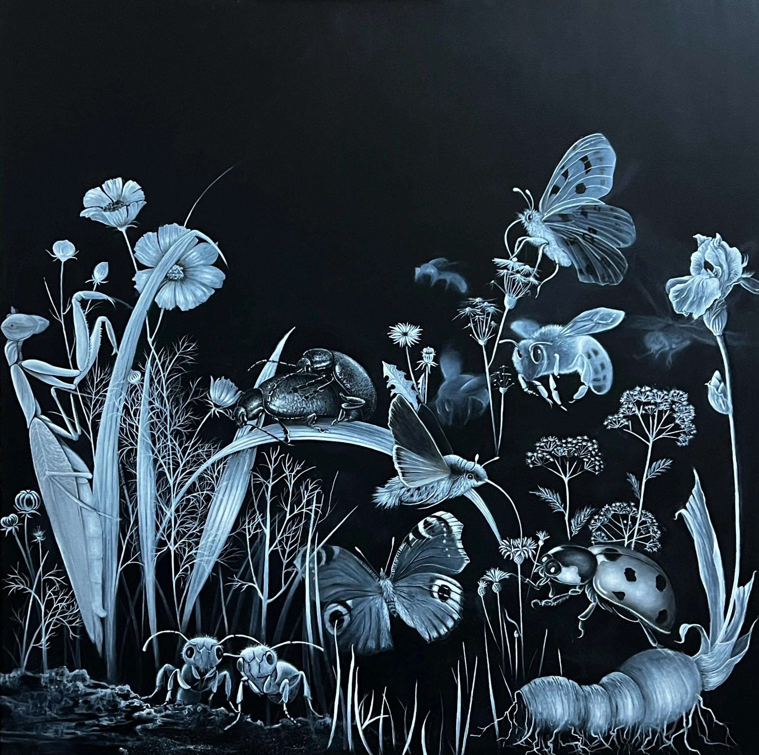 "histoire intime d'un jardin" 100x100