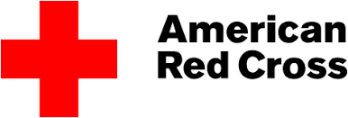 Red cross symbol with the text 'American Red Cross' beside it