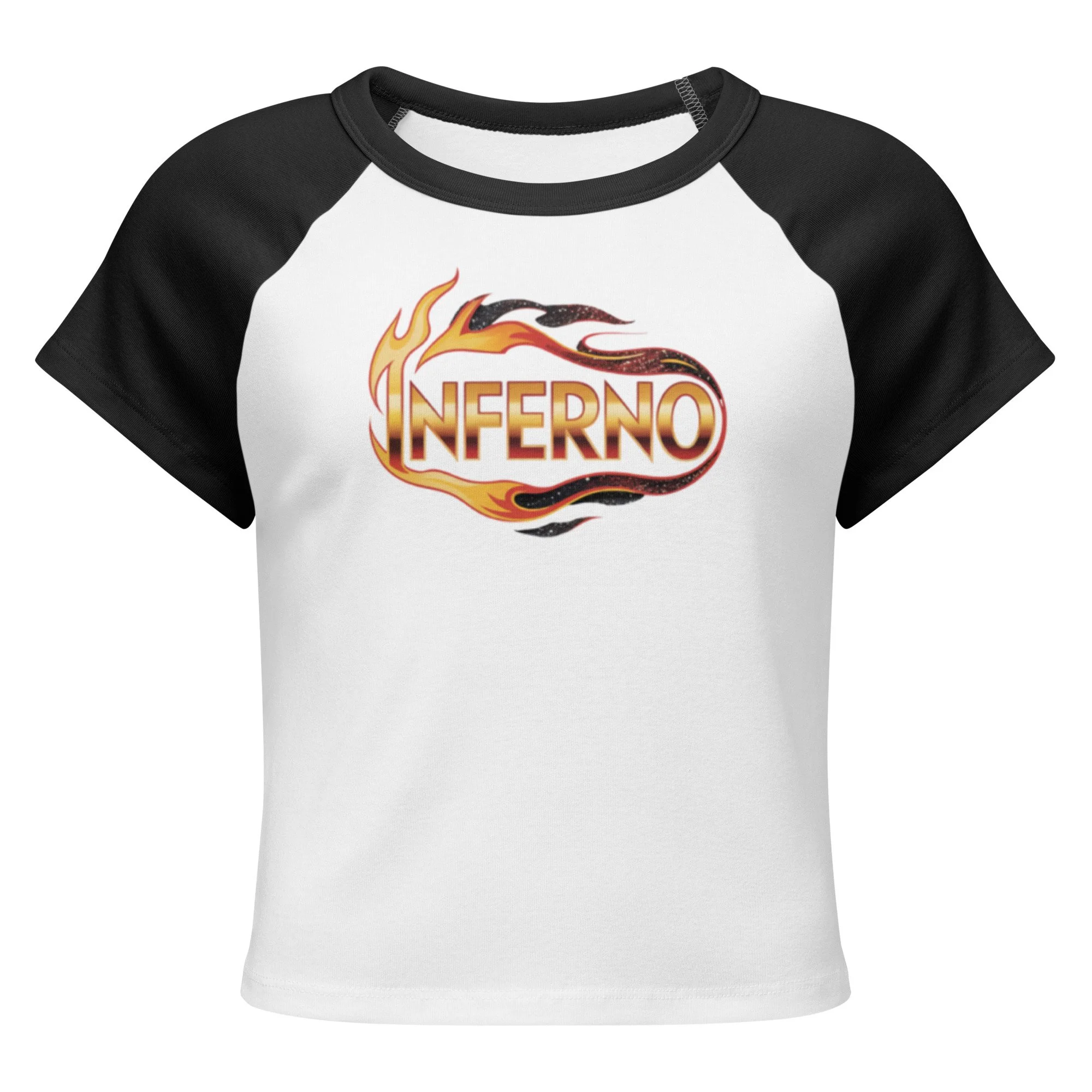 Women’s Inferno micro rib raglan baby tee