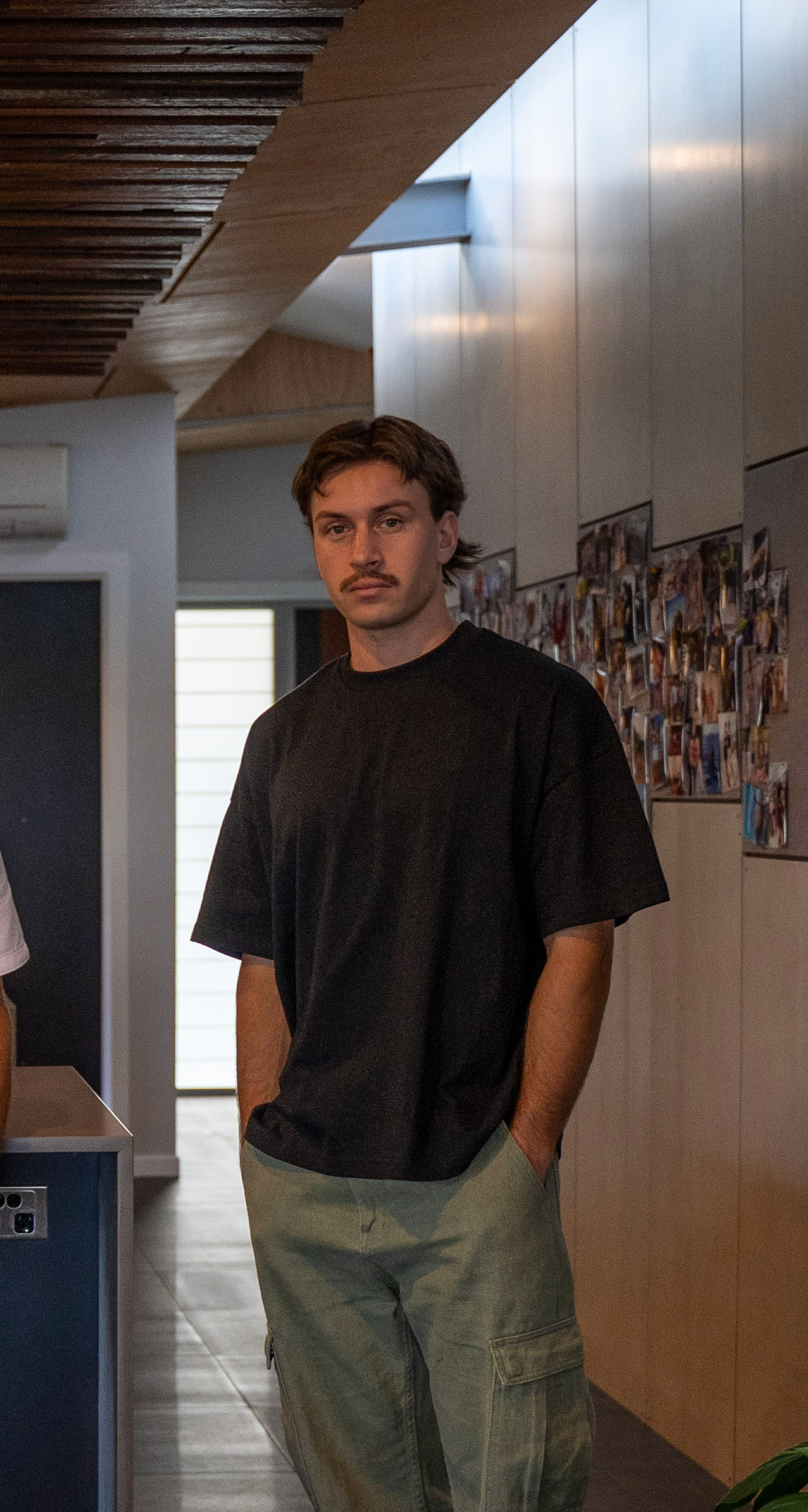 Builder on site for a modern Newcastle renovation project – SOMN construction team.