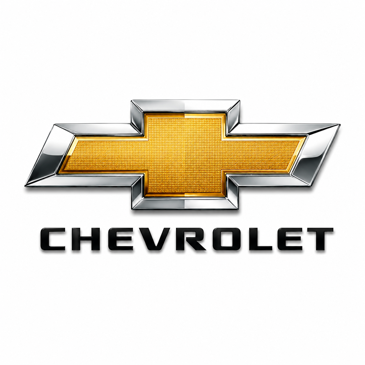 Chevrolet logo with a gold bowtie emblem and black text reading 'CHEVROLET' underneath on a white background.