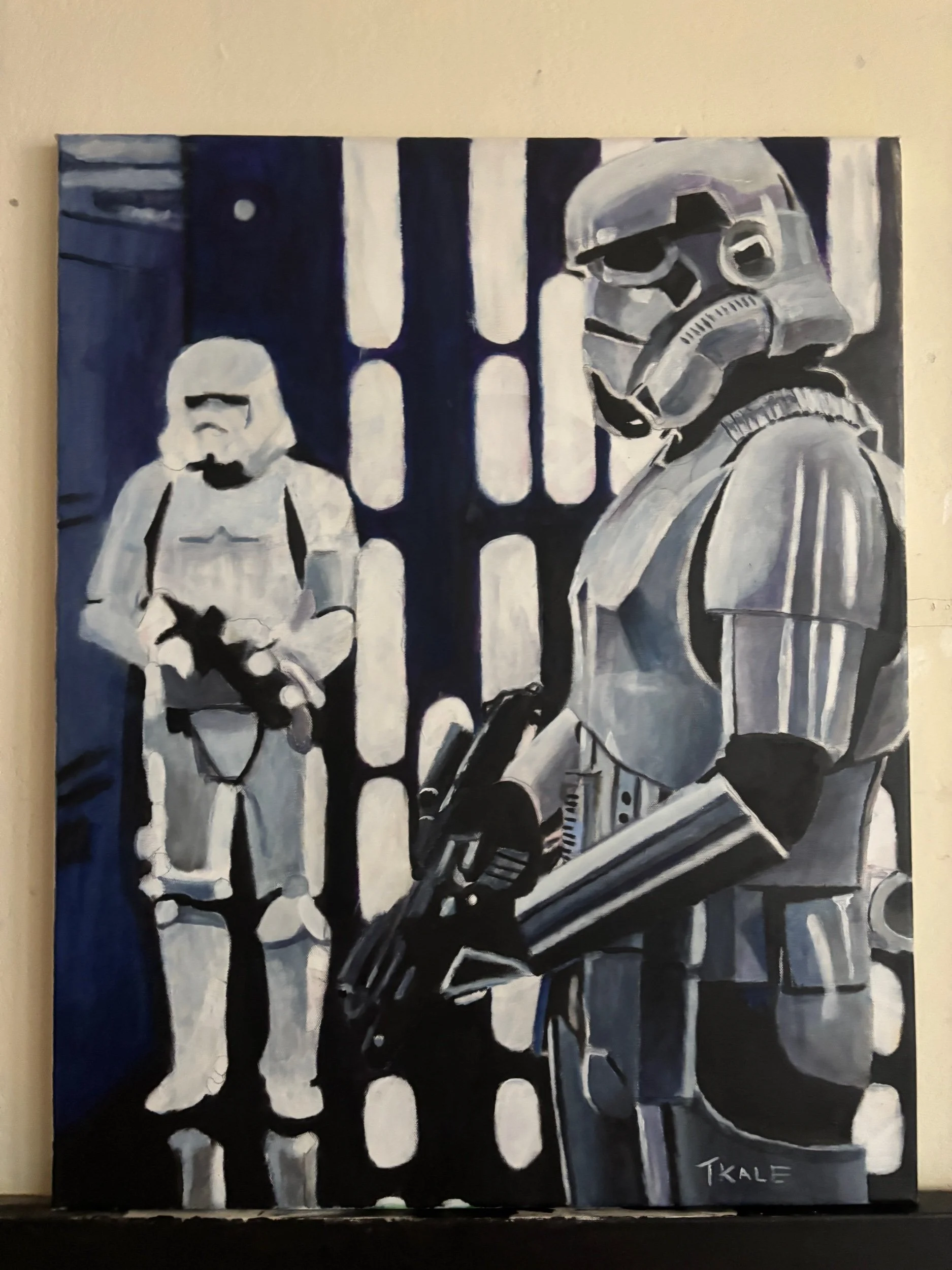 Stormtrooper painting