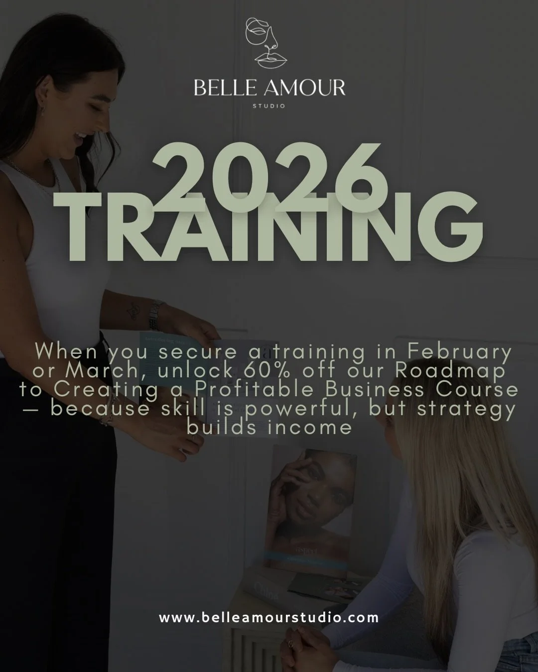 🚀 60% OFF | ROADMAP TO CREATING A PROFITABLE BUSINESS 🚀 

This is the business training that actually sets you up for success.

Normally $1,100, valued at over $4,000, you can now add this course on to any other Training for only $450 when you book