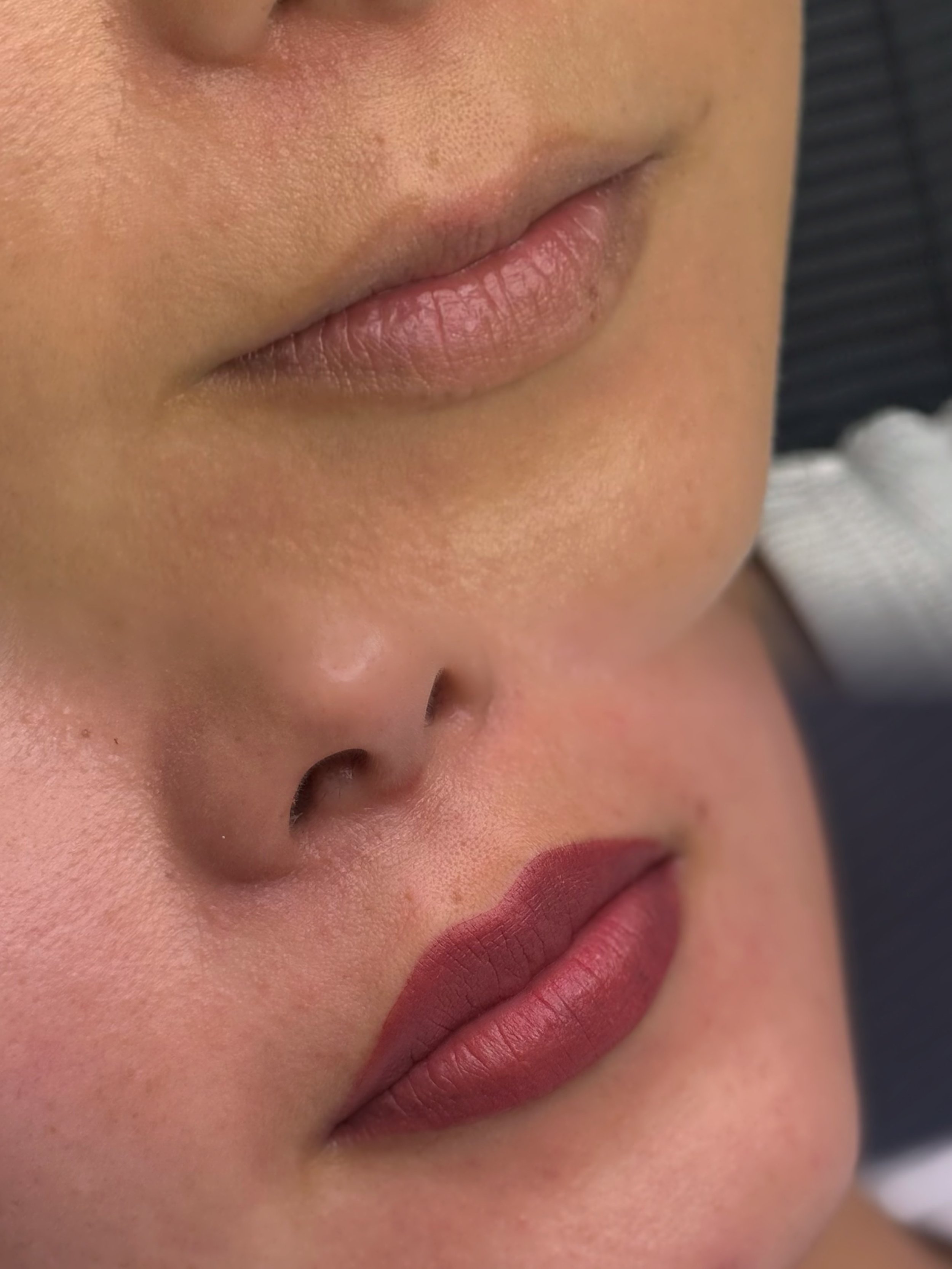 Cosmetic lip blush Christchurch to enhance natural lip shape and definition.