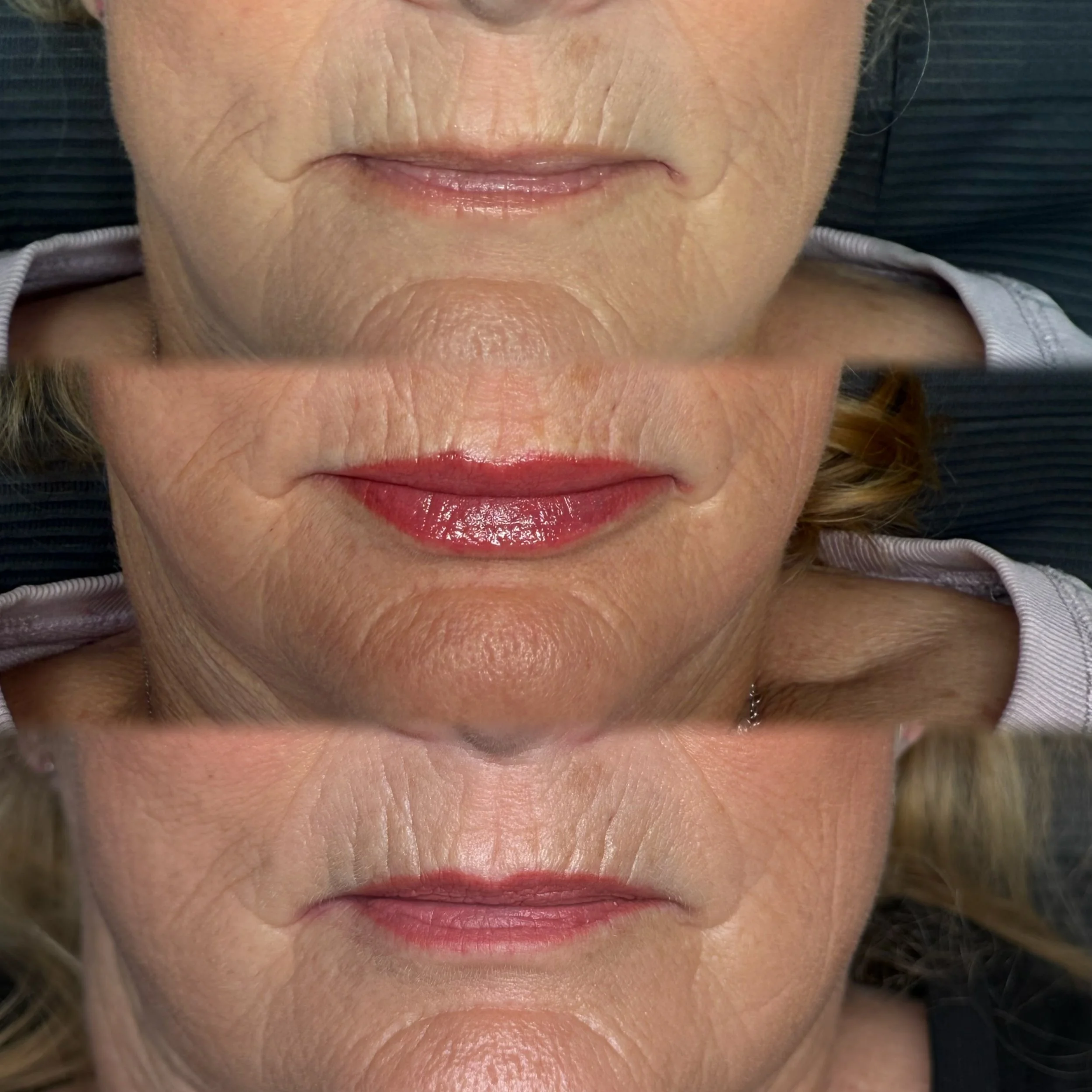 Lip blush tattoo Christchurch for a fresh natural tint and enhanced lip colour.