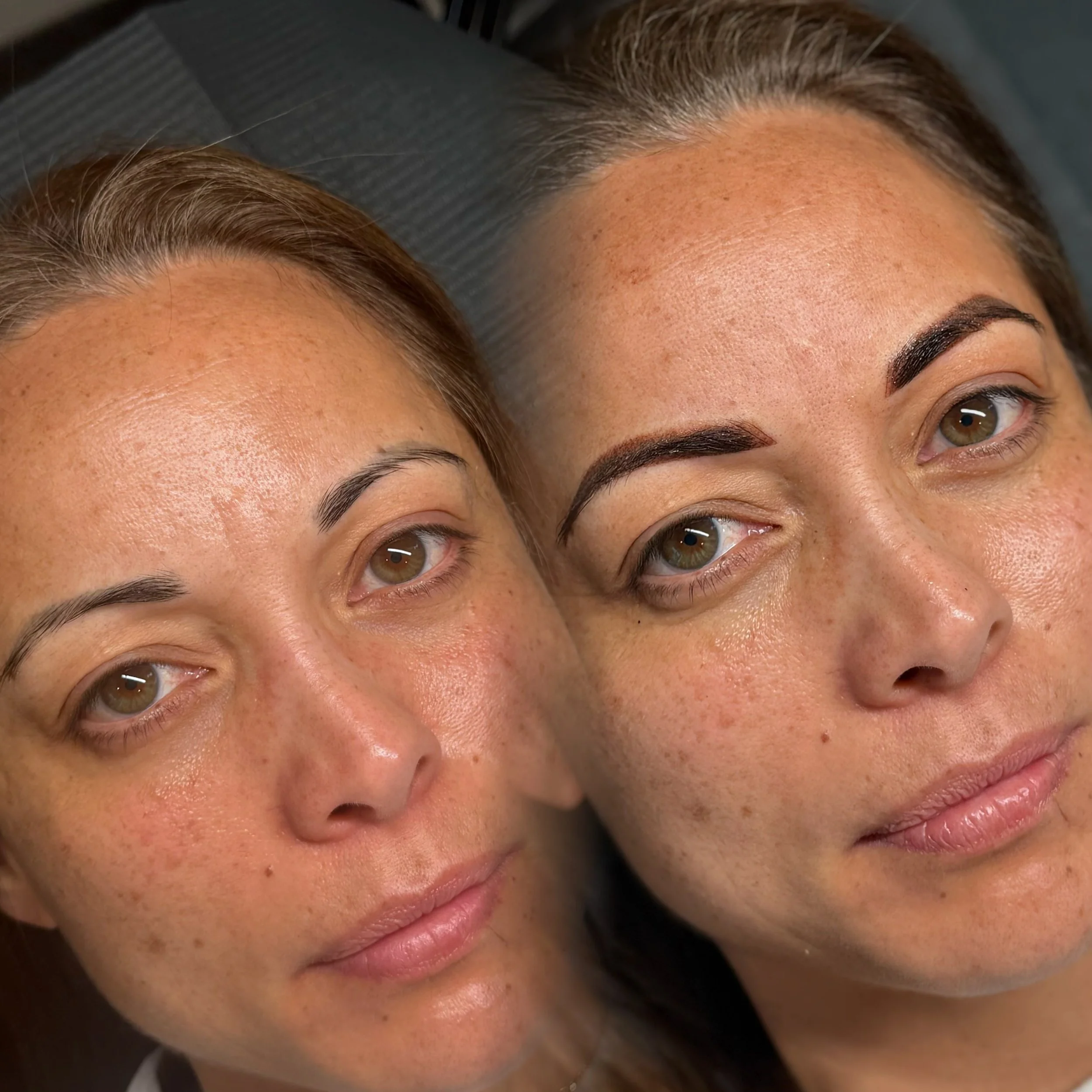 Soft and natural Combination brow tattoo by senior artist in Christchurch