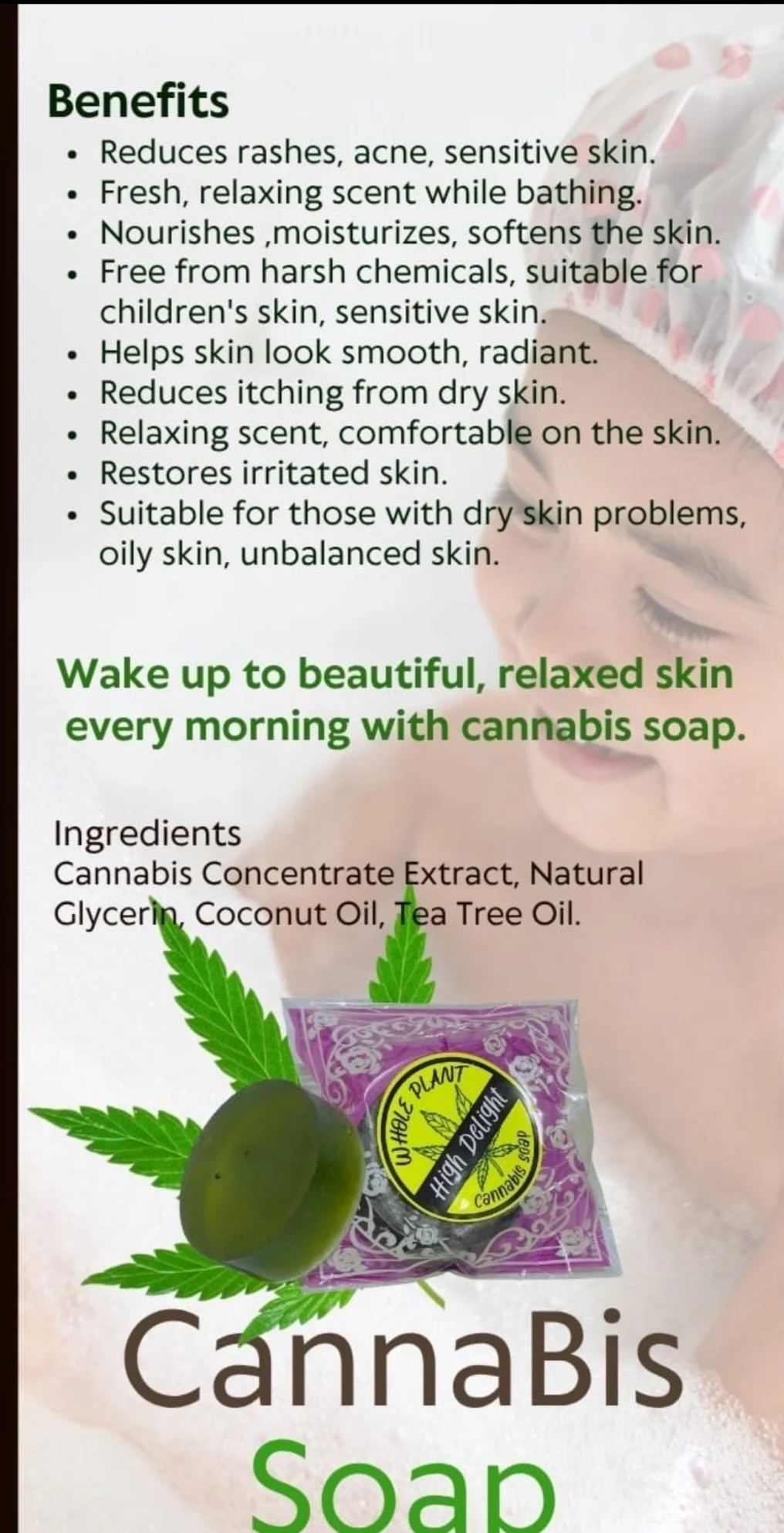 Whole Plant Cannabis Soap 60g