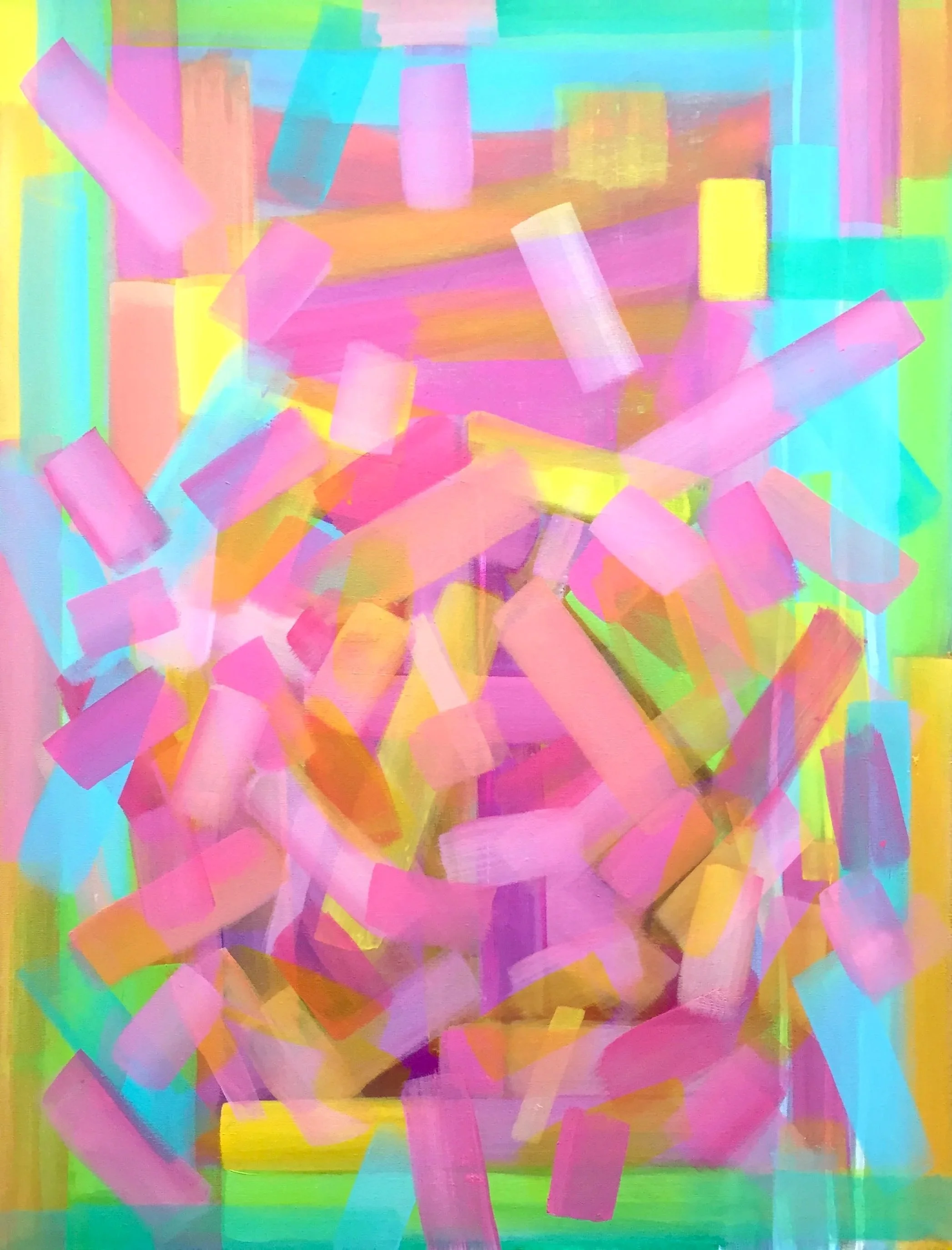 Translucent Geometry (2021), Acrylic, 60x80