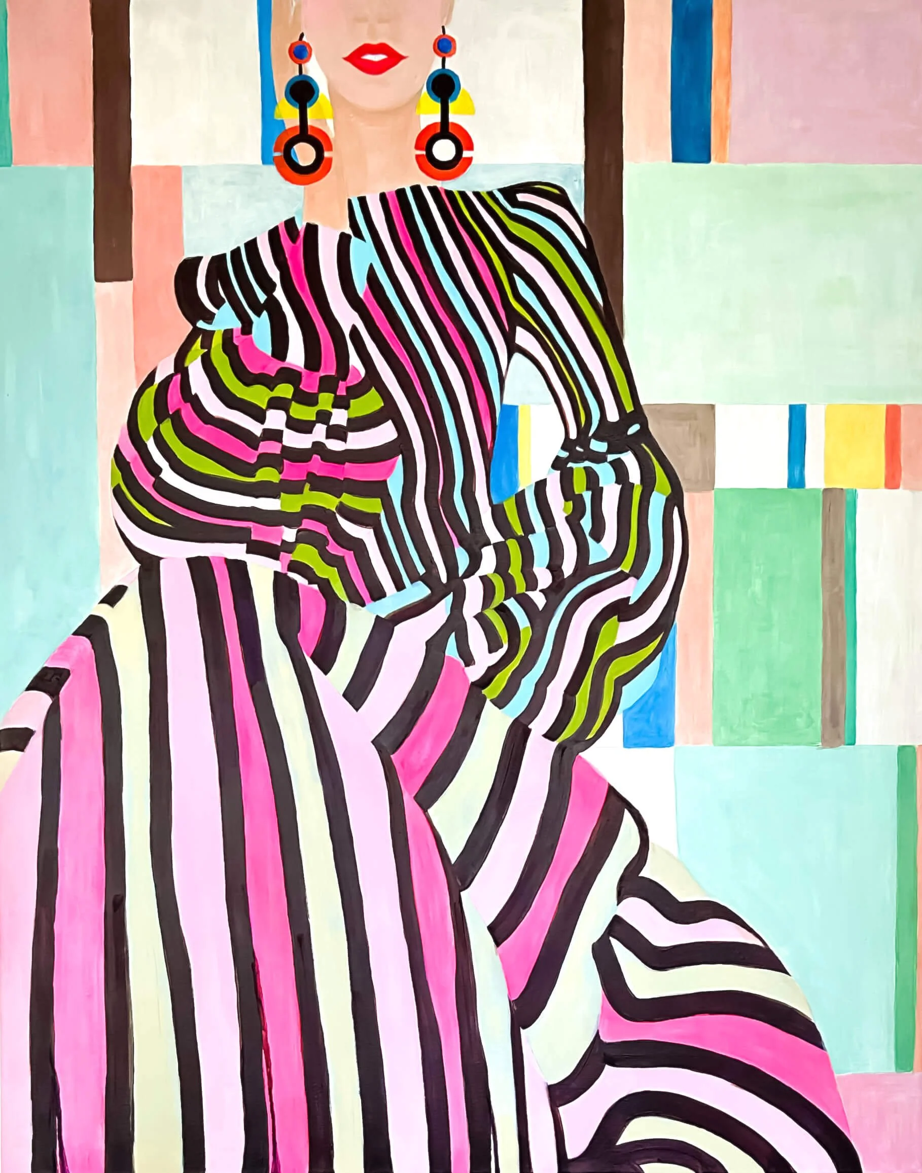 Gown of Twisting Stripes:Mutkia mekossa.JPG