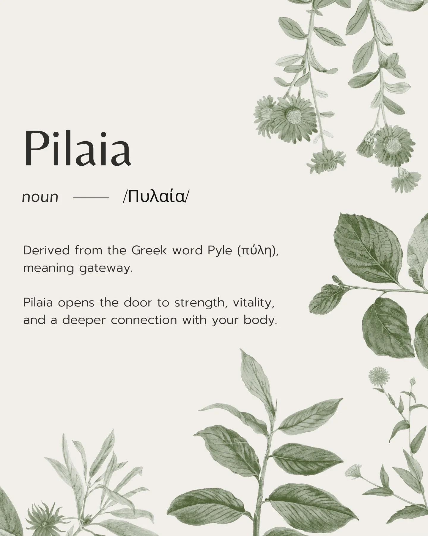 Pilaia ✨
A gateway to strength, vitality, and a deeper connection with your body.
This is where movement begins 🤍