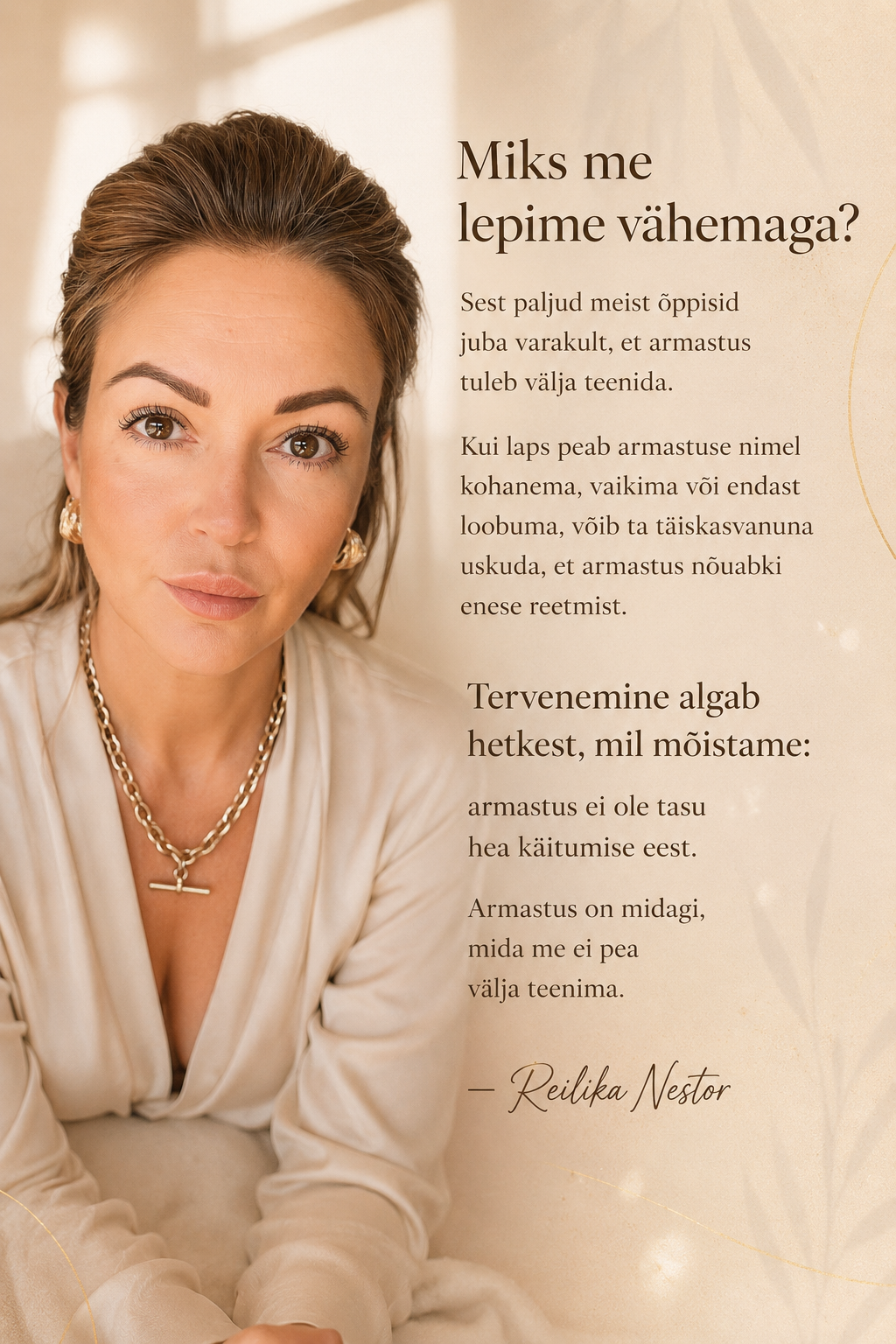 Mõtted armastusest ja tervenemisest | Reilika Nestor