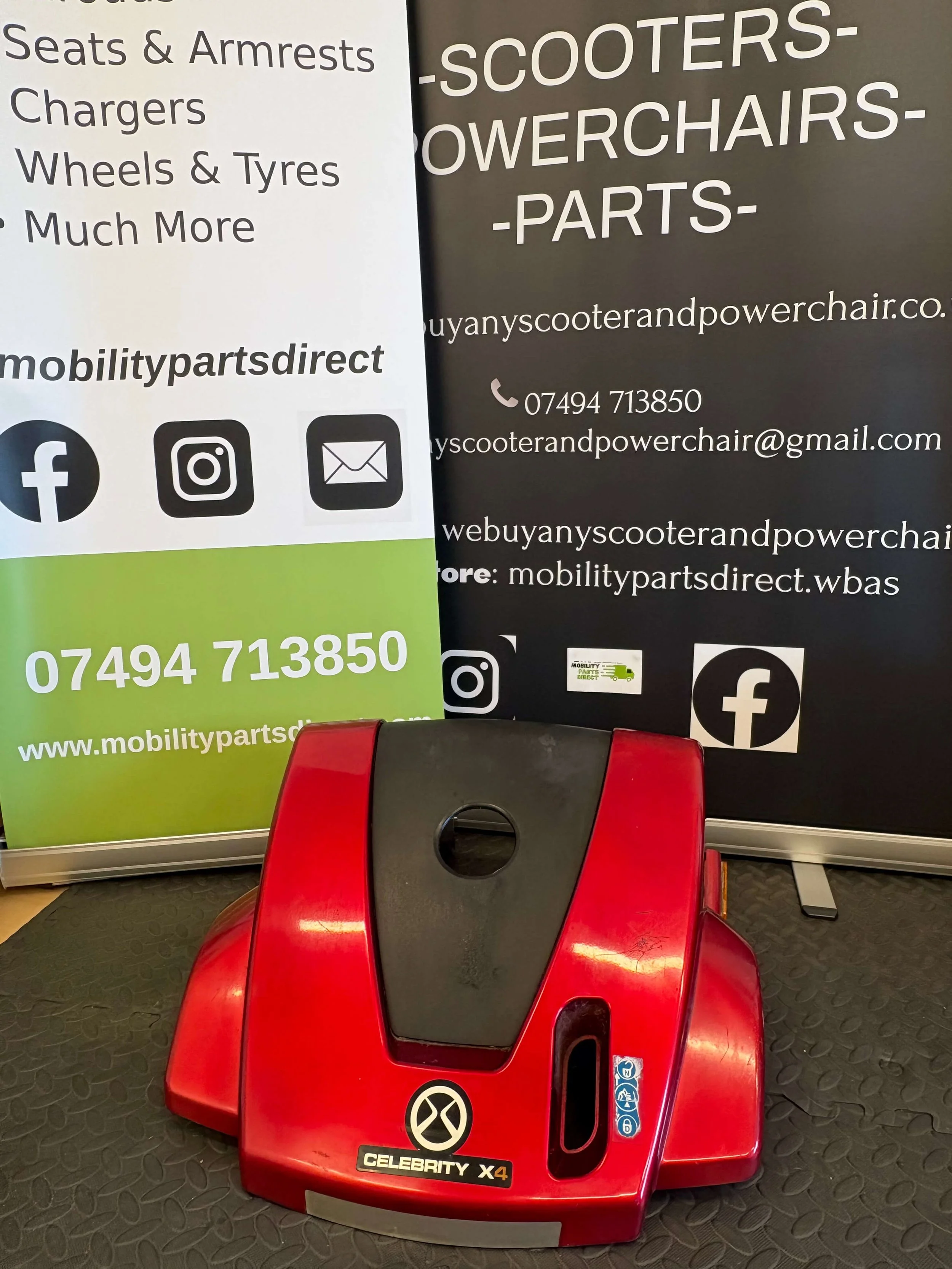 Pride Celebrity X4 Rear Shroud - Red