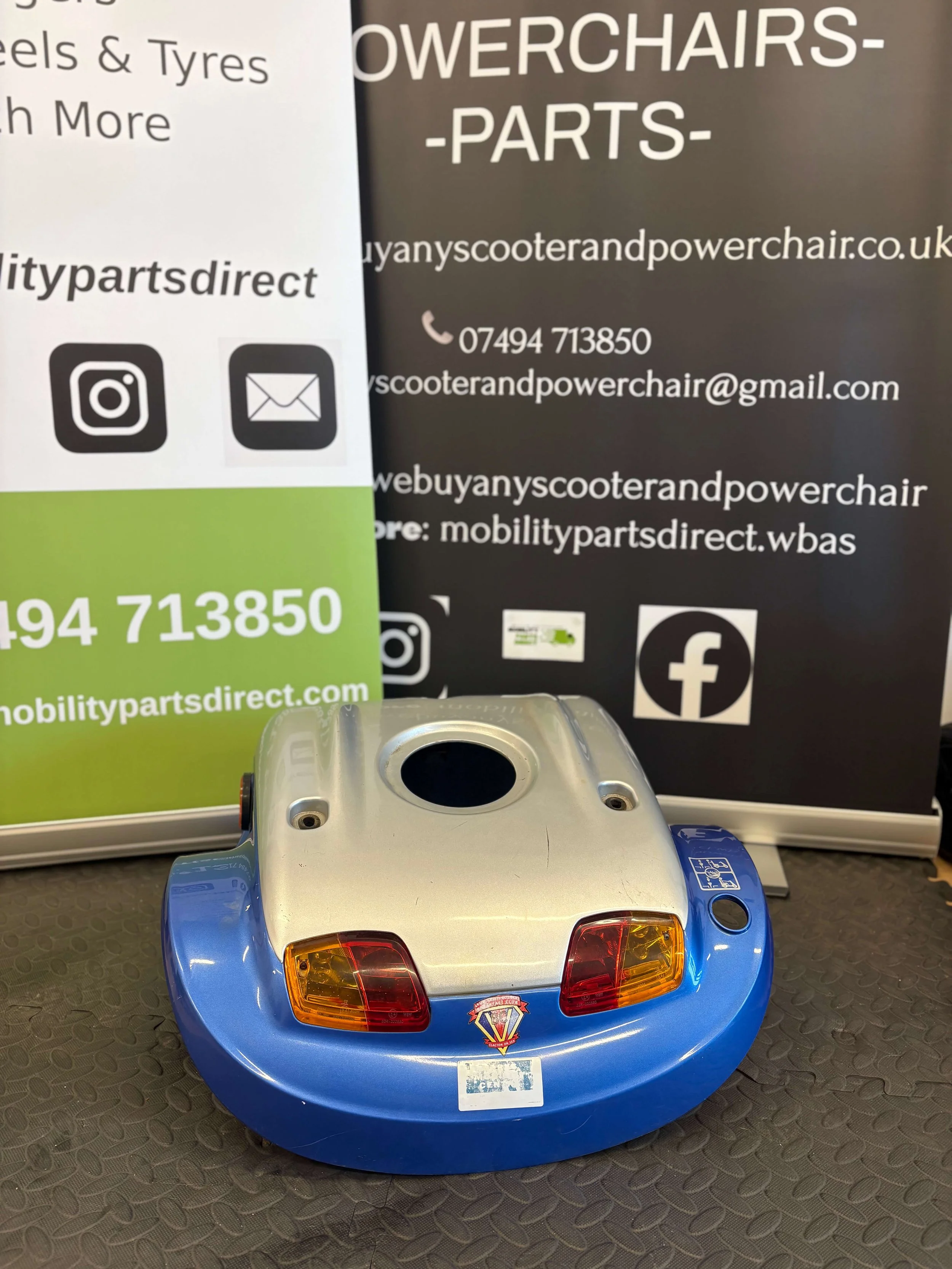 Kymco Midi XLS Rear Shroud - Blue (Inc Lights & Indicators)