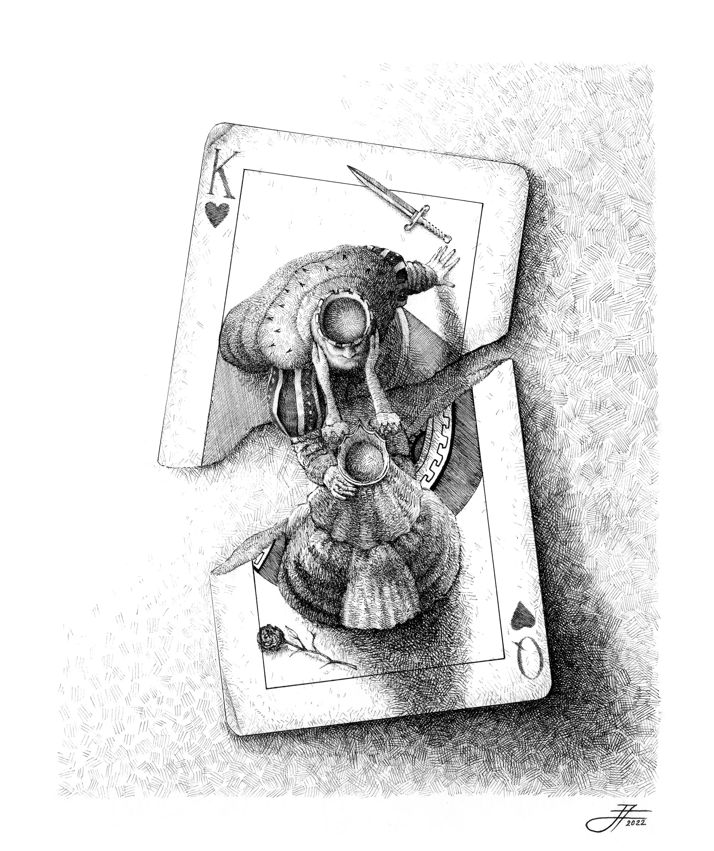 Royal Game (Drawing) — Jorge Cruz - Fine Art