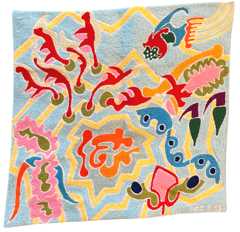 Untitled, embroidery, 2013, 32 × 33 cm (F.E.41)