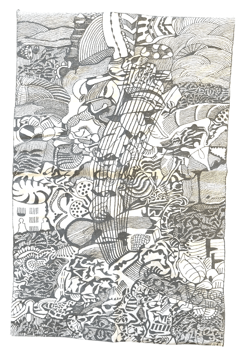 Untitled, embroidery, 2003, 73 × 48 cm (F.E.22)